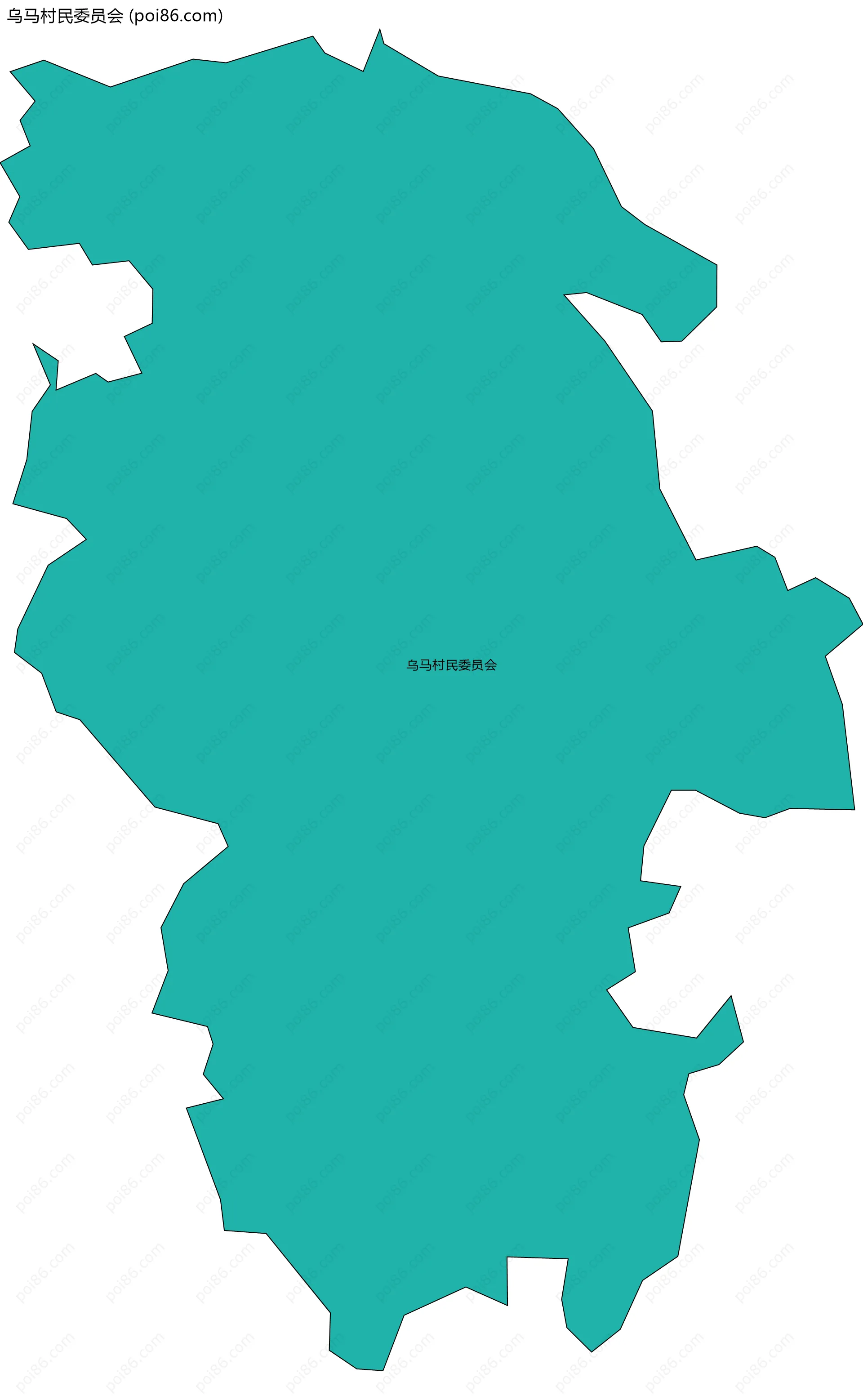 乌马村民委员会边界地图