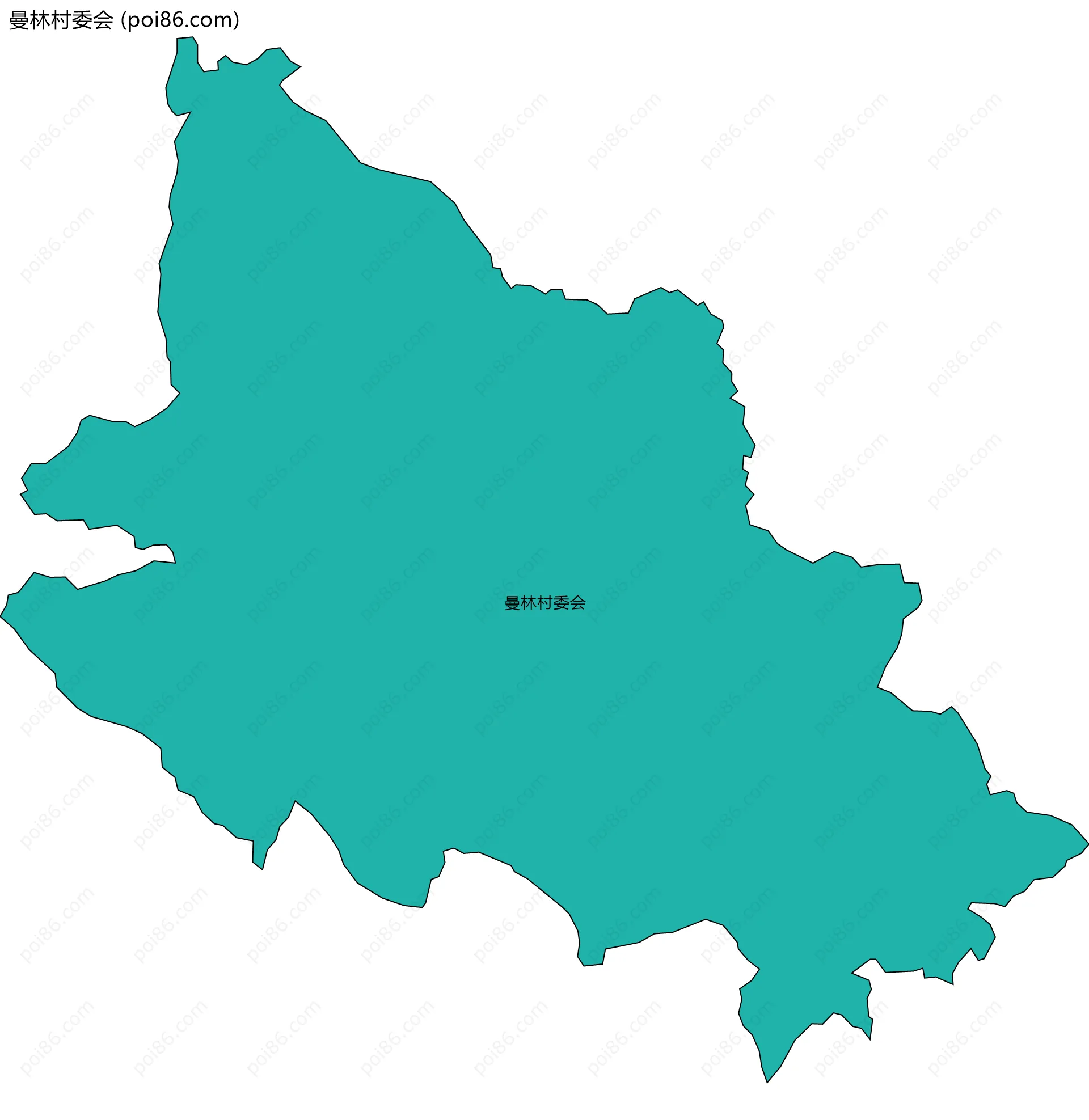 曼林村委会边界地图