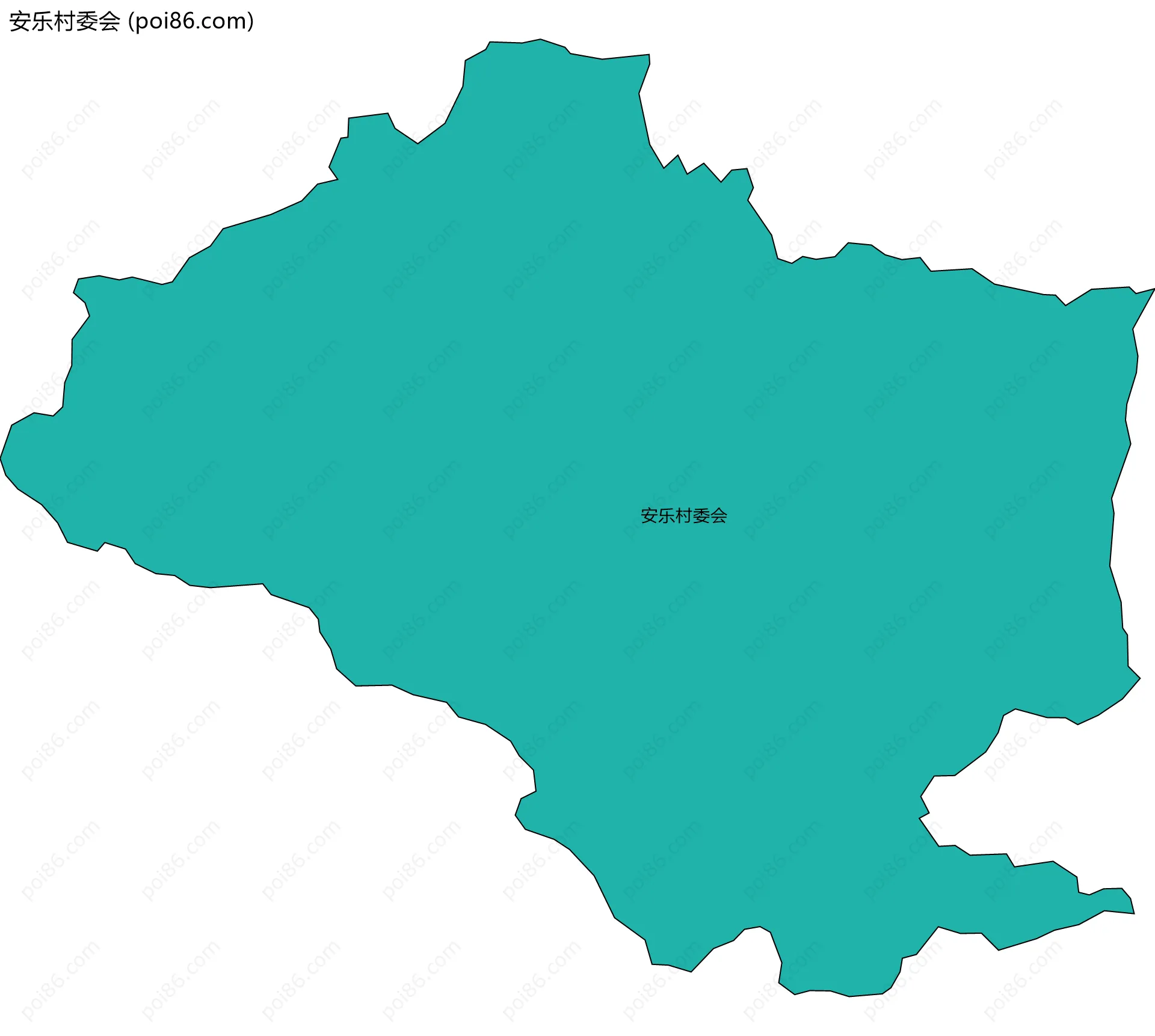 安乐村委会边界地图