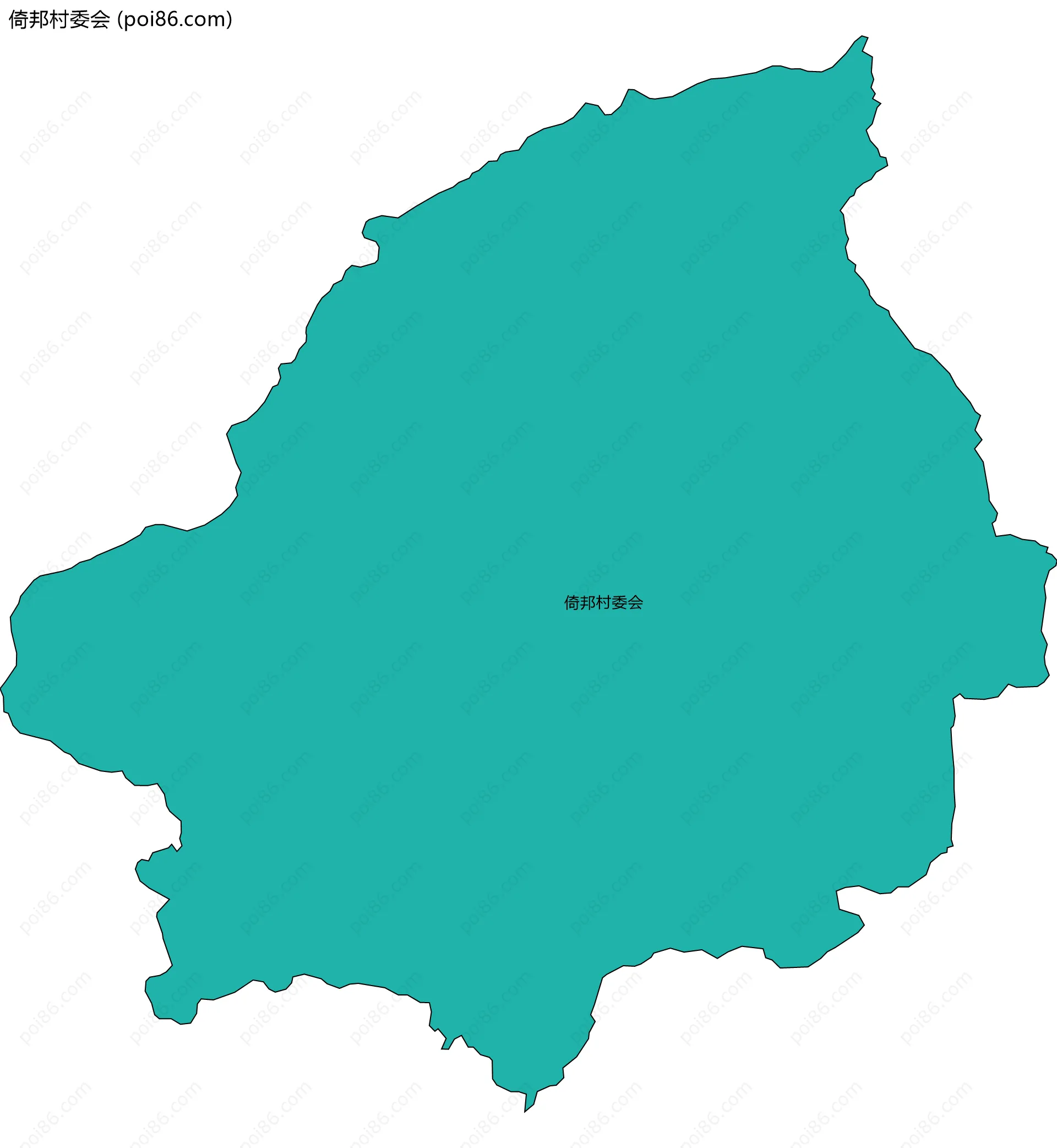 倚邦村委会边界地图