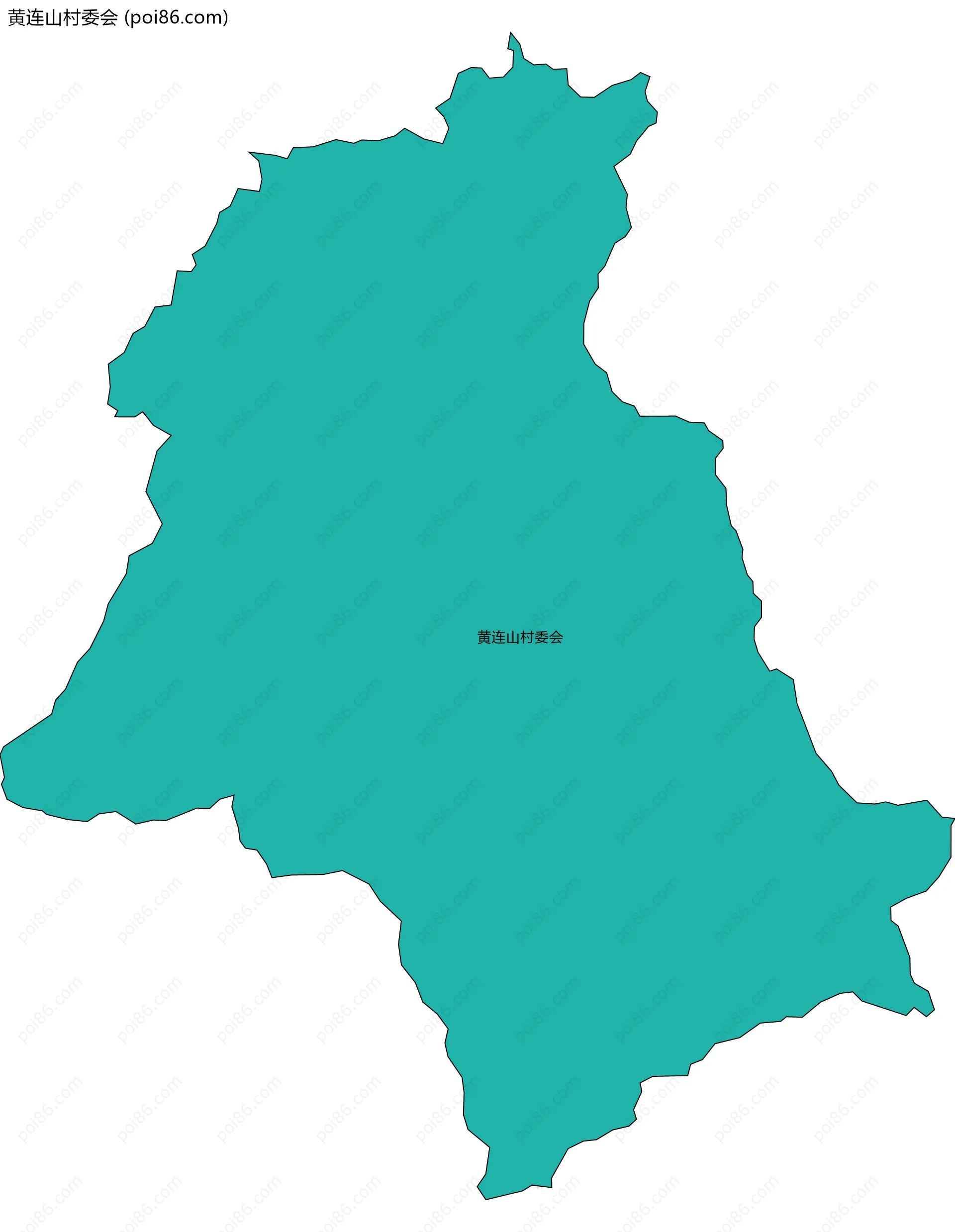 黄连山村委会边界地图