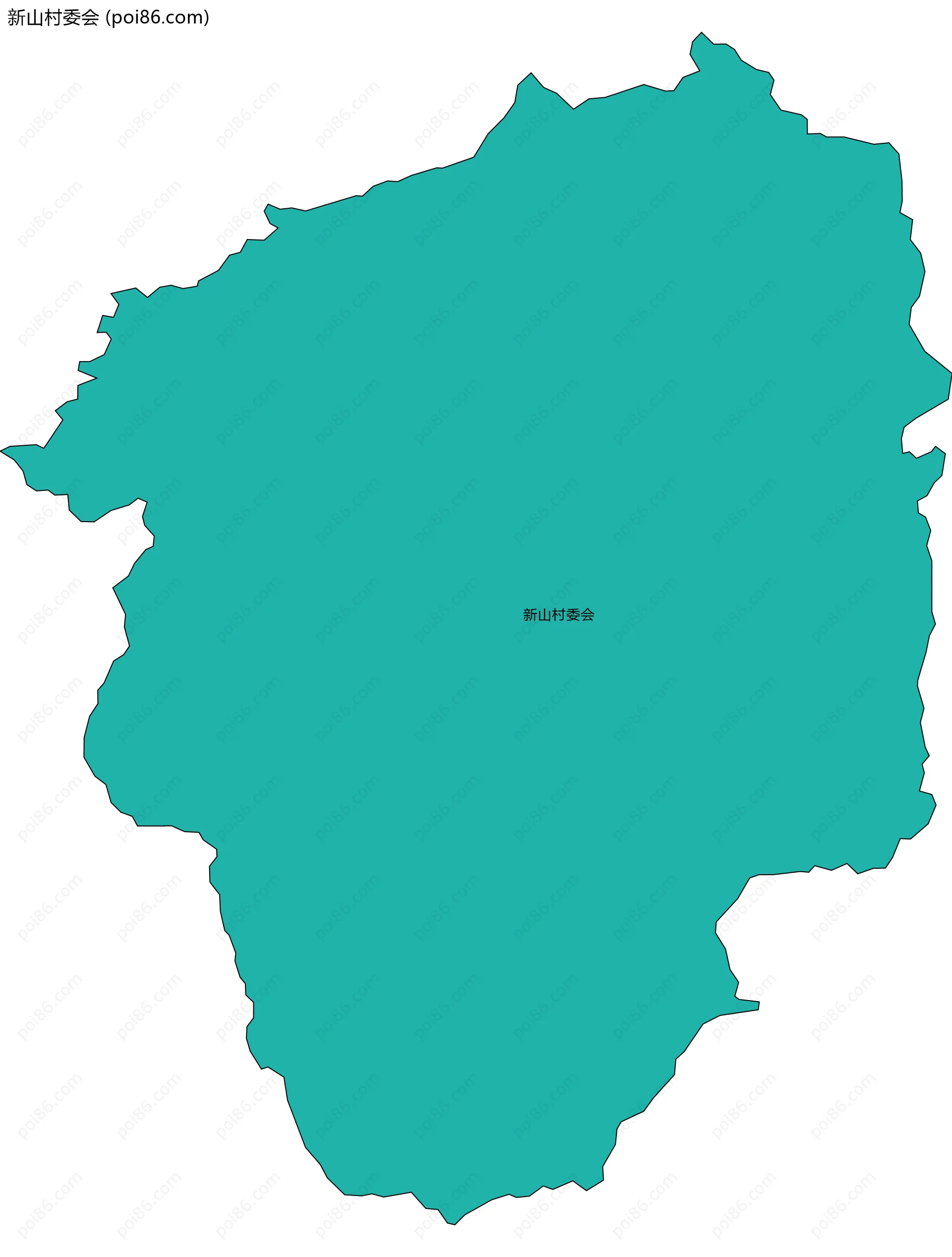 新山村委会边界地图