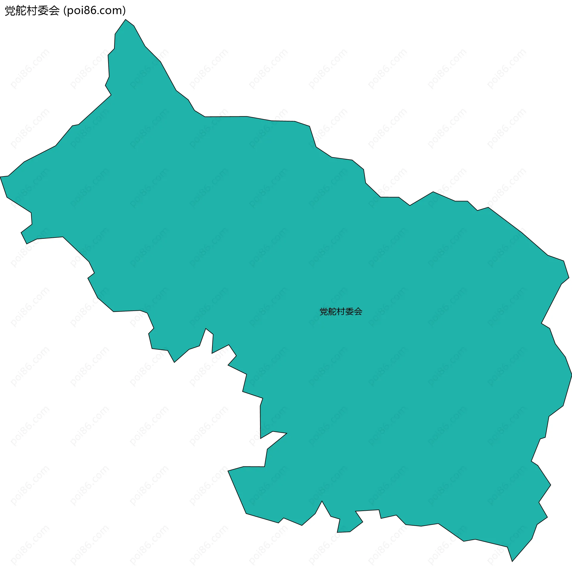 党舵村委会边界地图