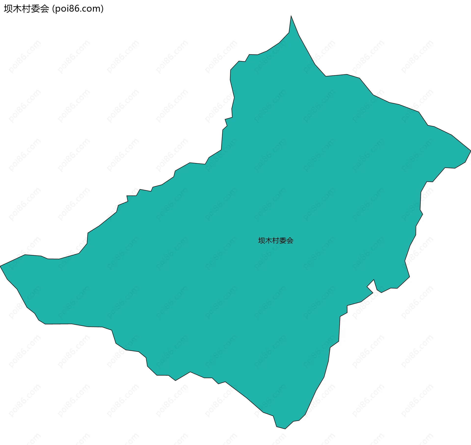 坝木村委会边界地图