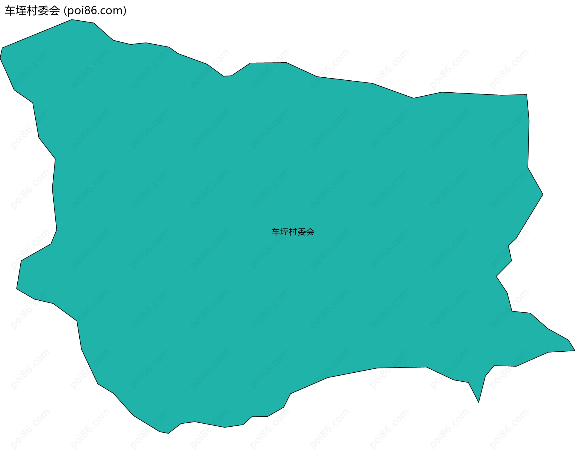 车垤村委会边界地图