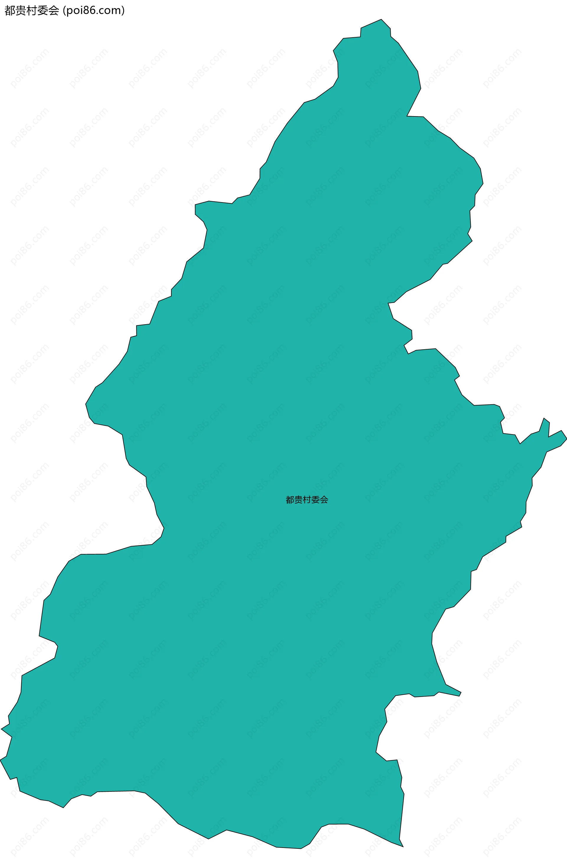 都贵村委会边界地图