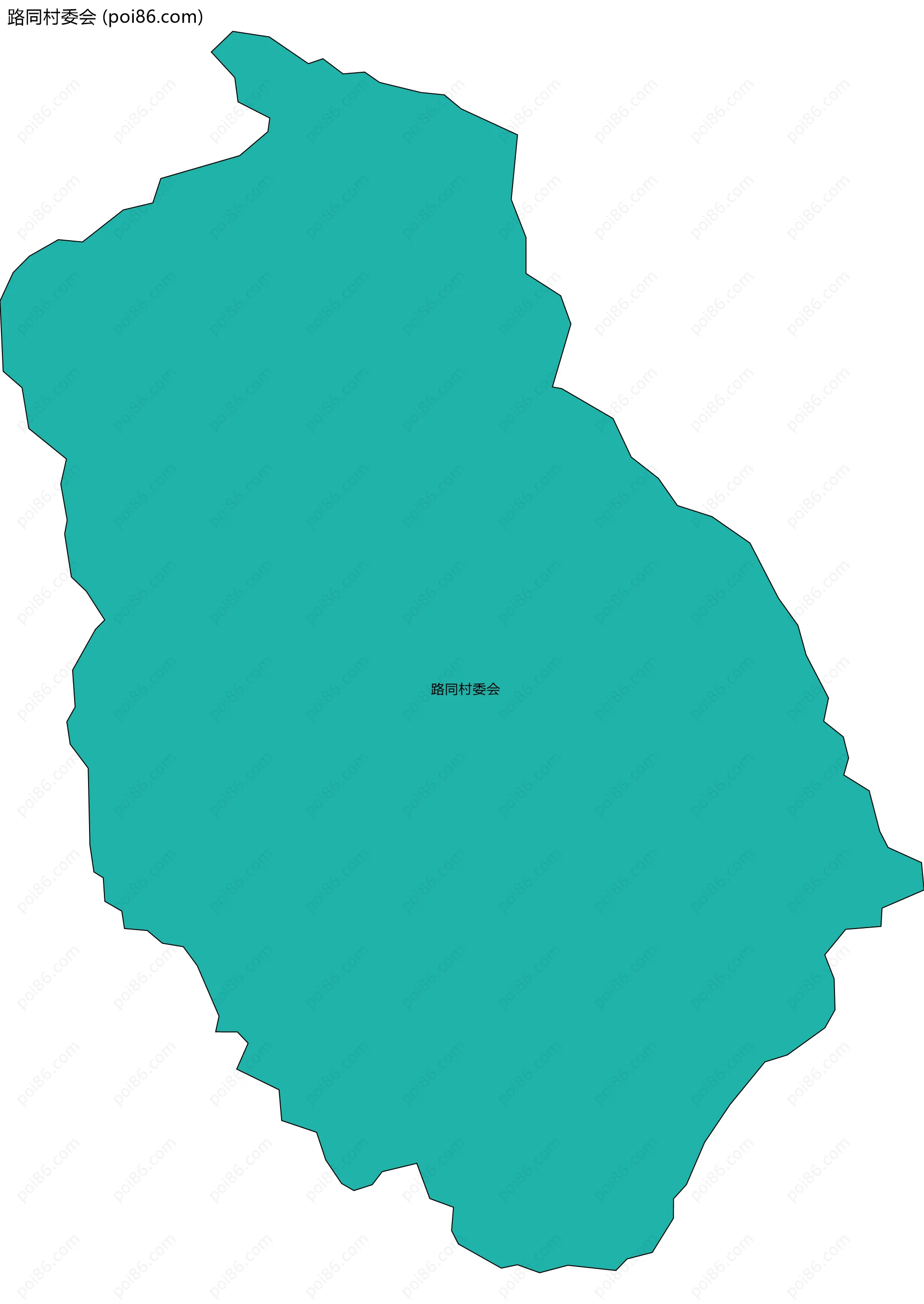 路同村委会边界地图