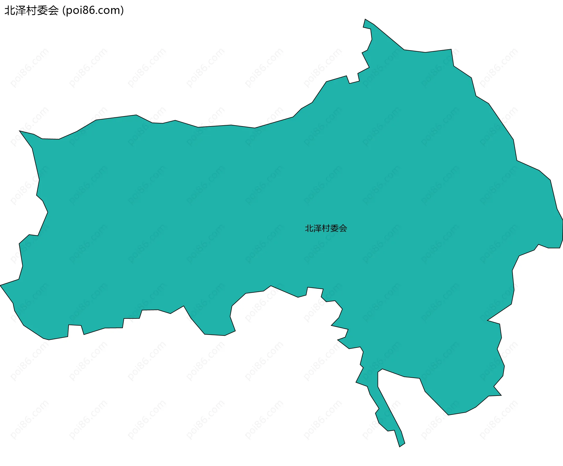 北泽村委会边界地图