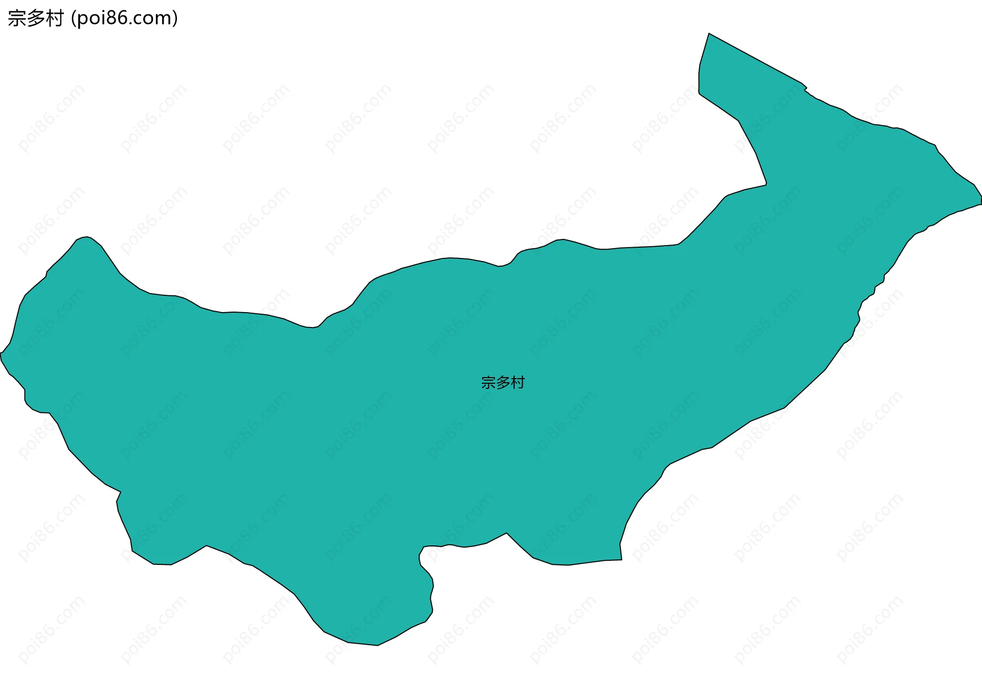 宗多村边界地图
