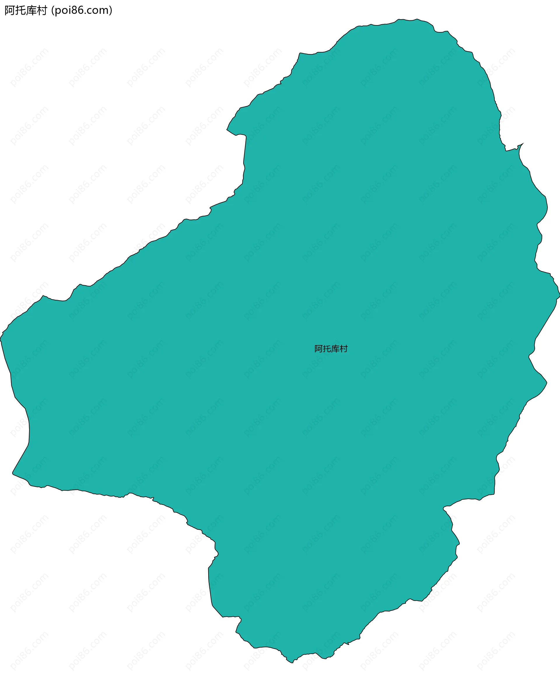 阿托库村边界地图