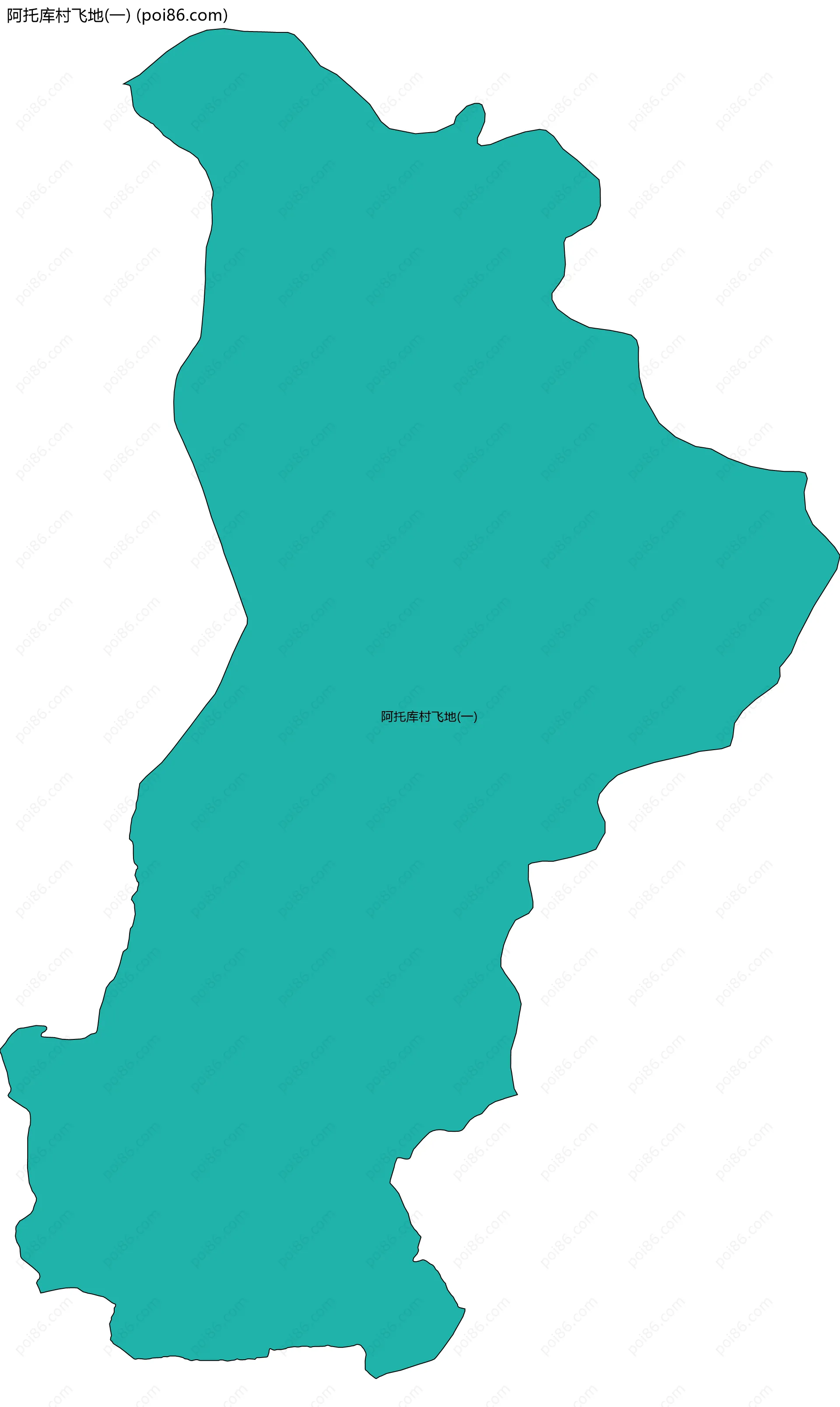 阿托库村飞地(一)边界地图