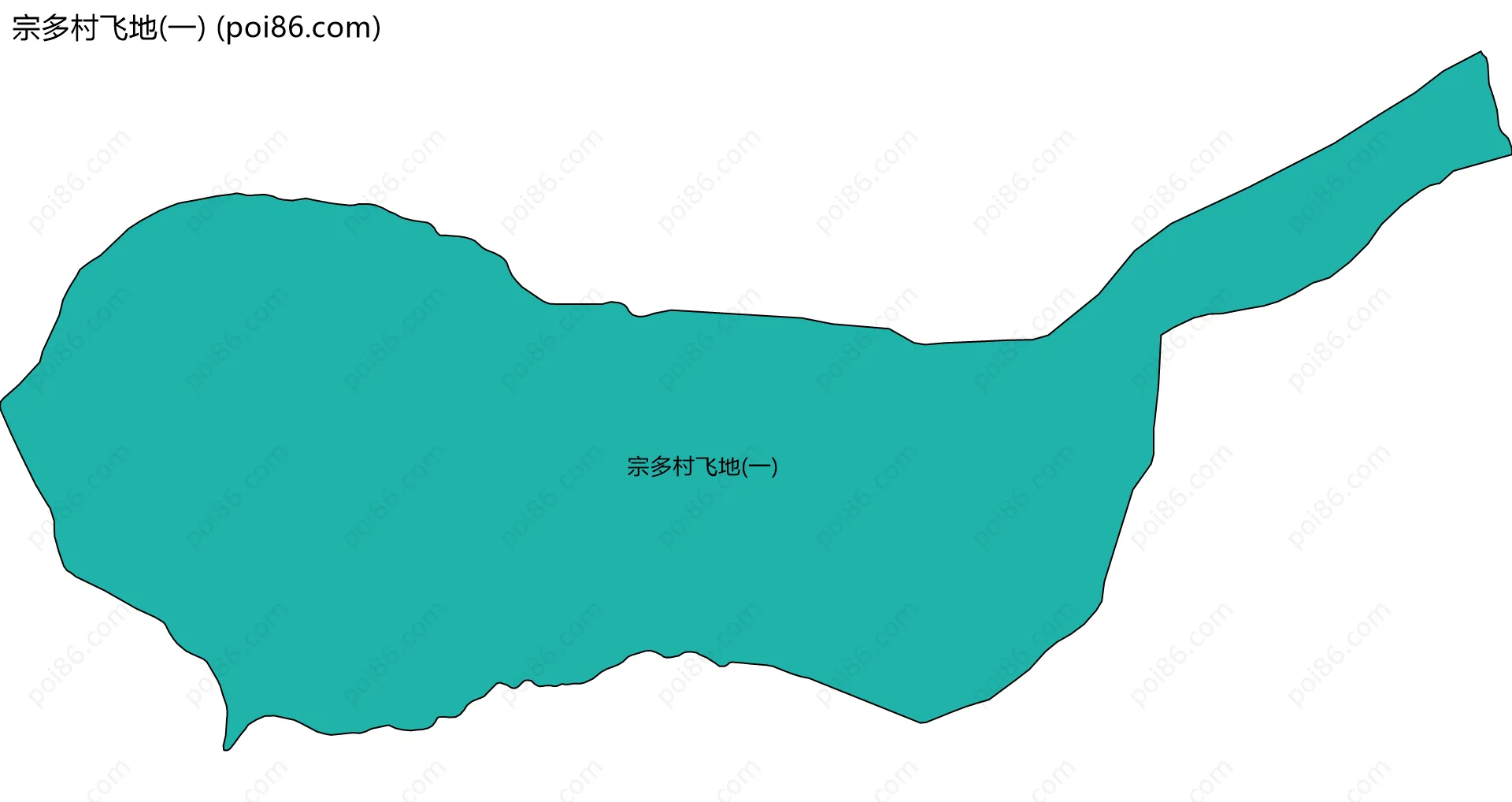 宗多村飞地(一)边界地图