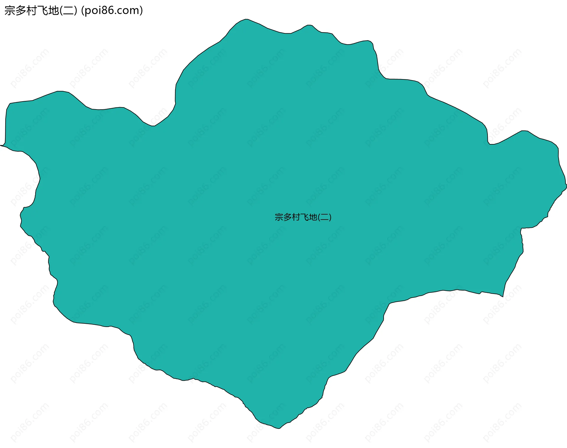 宗多村飞地(二)边界地图