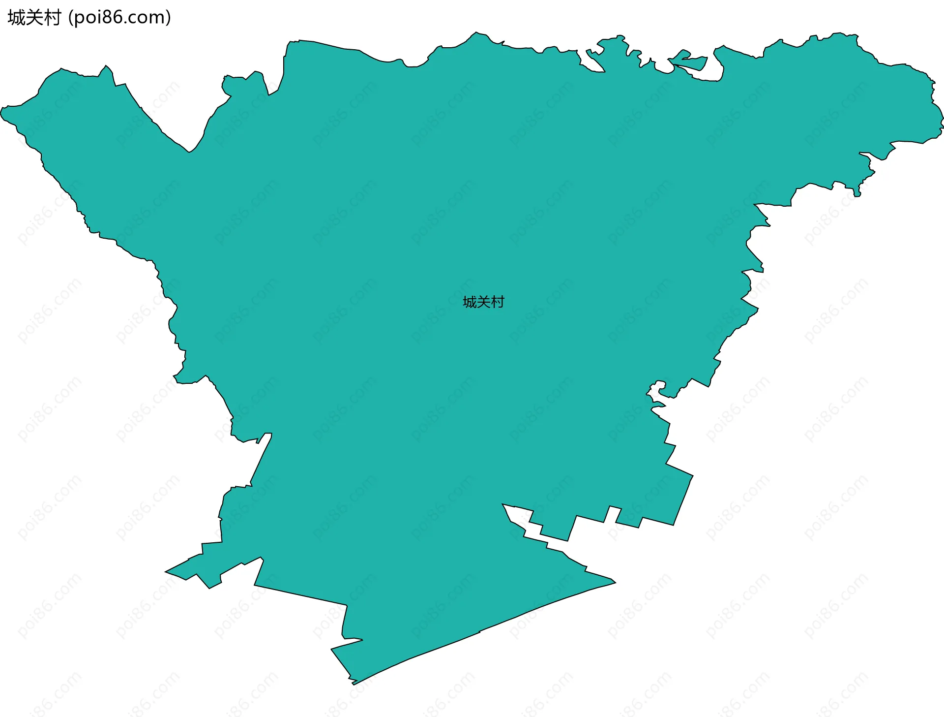 城关村边界地图