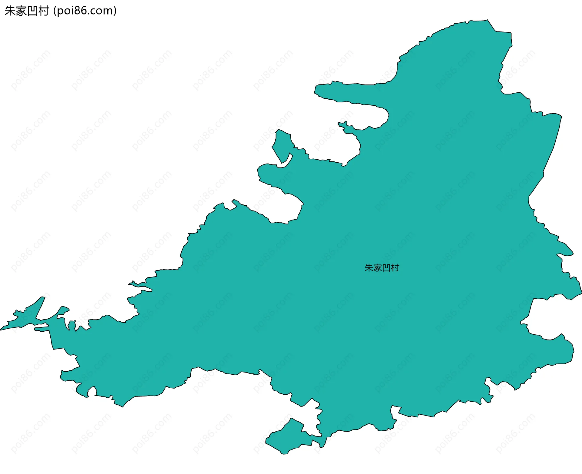 朱家凹村边界地图