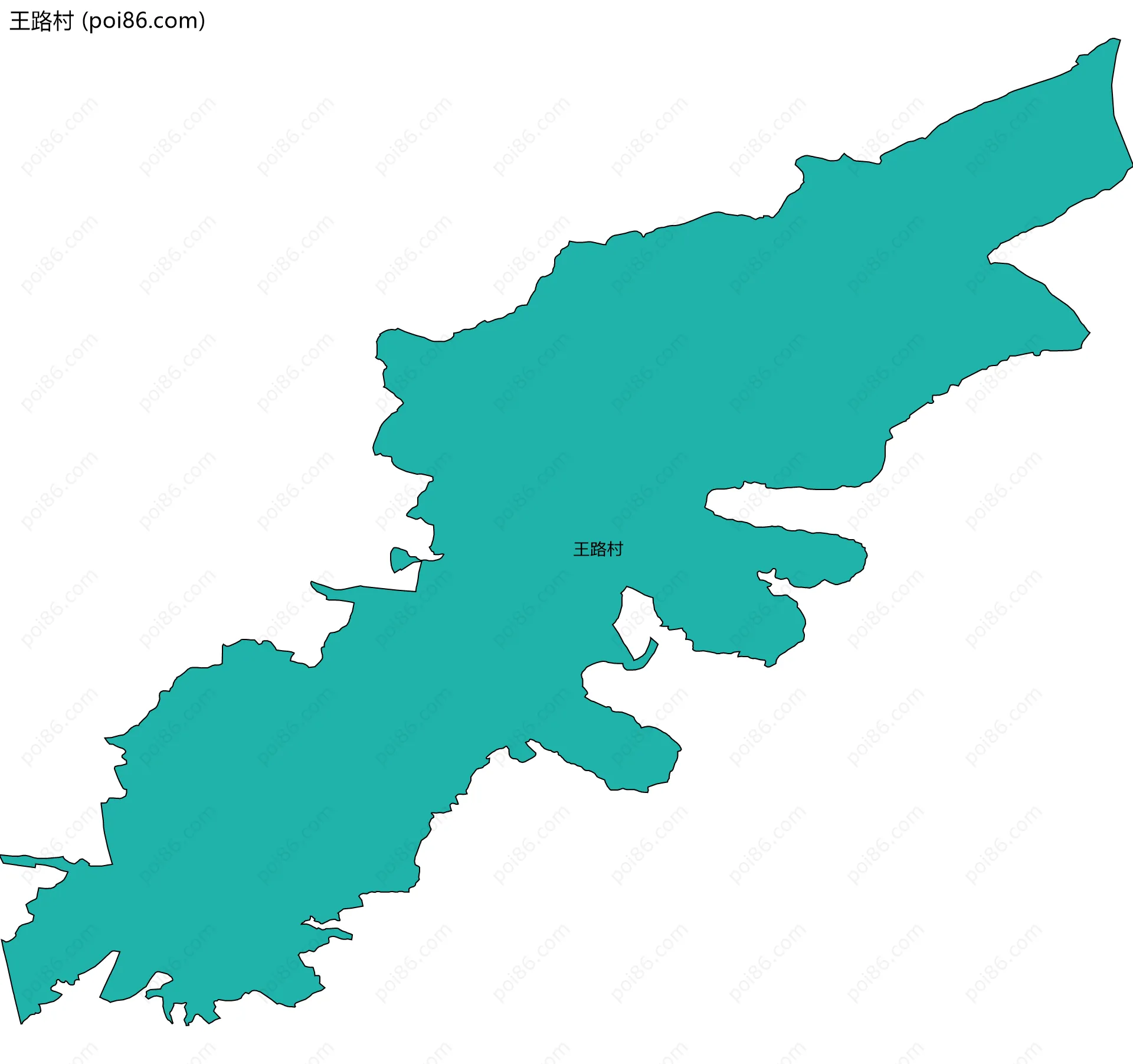 王路村边界地图
