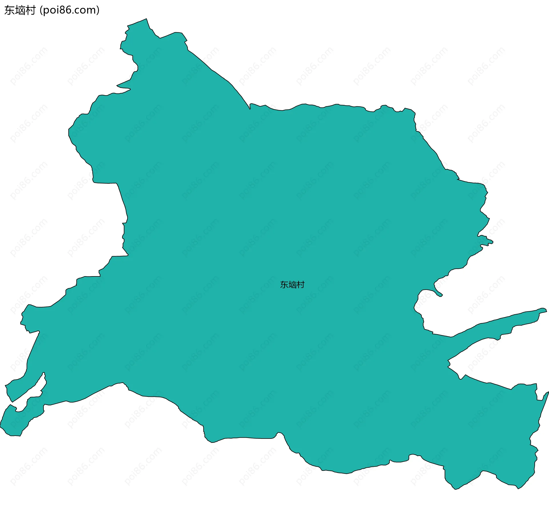 东垴村边界地图
