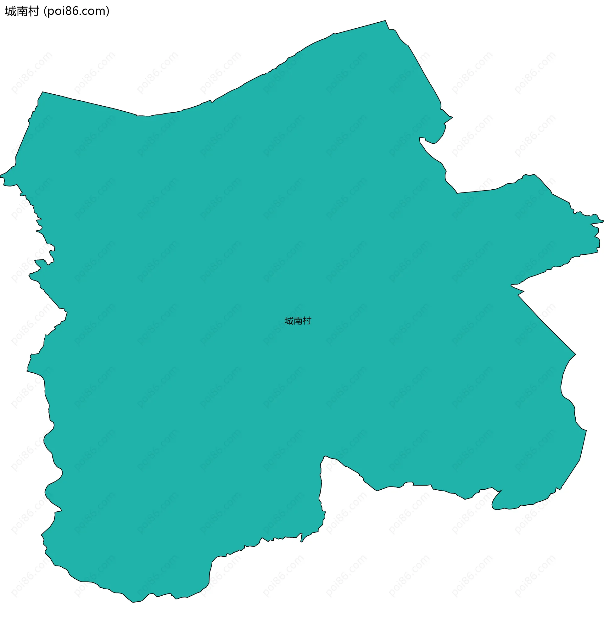 城南村边界地图