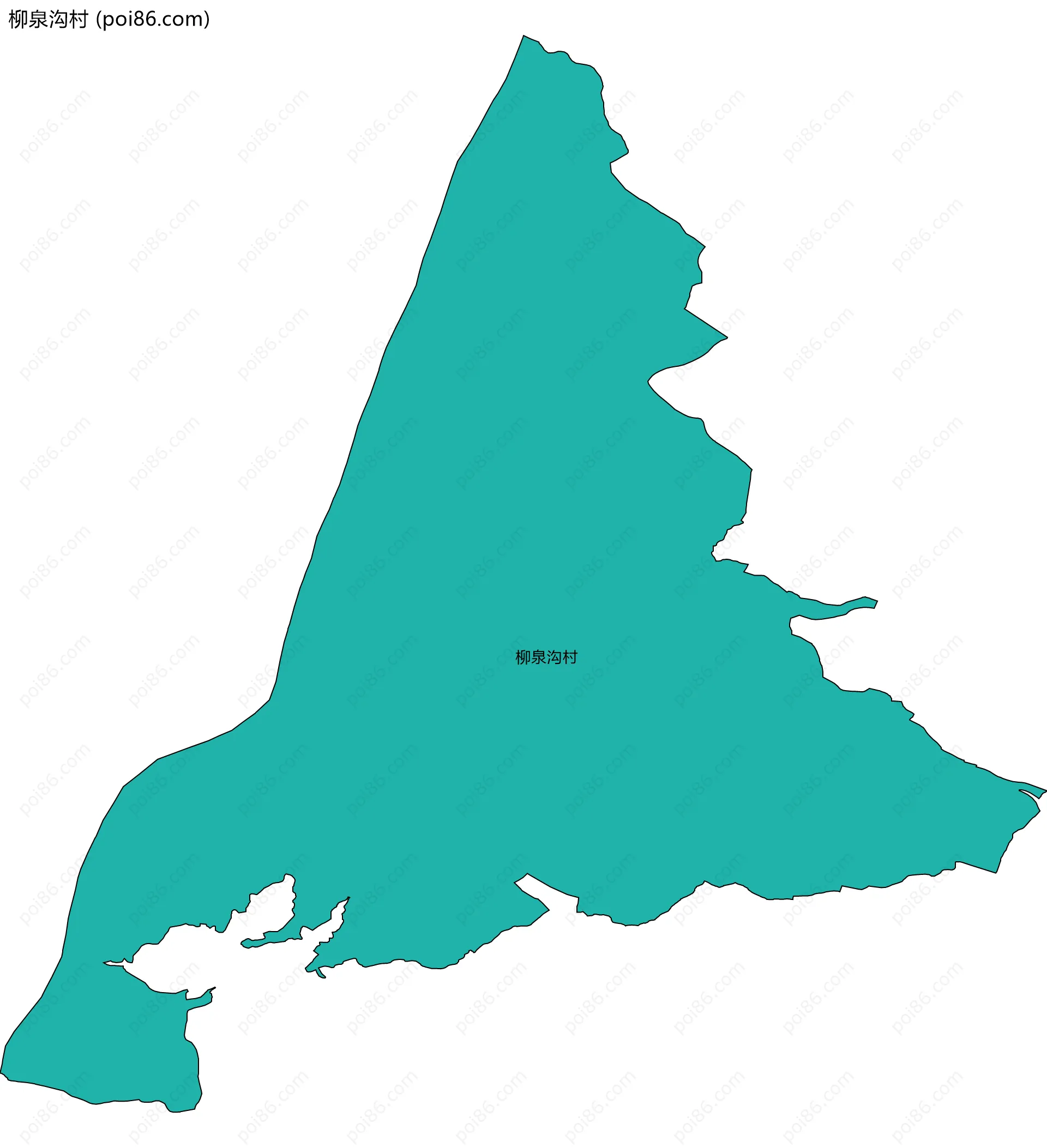 柳泉沟村边界地图