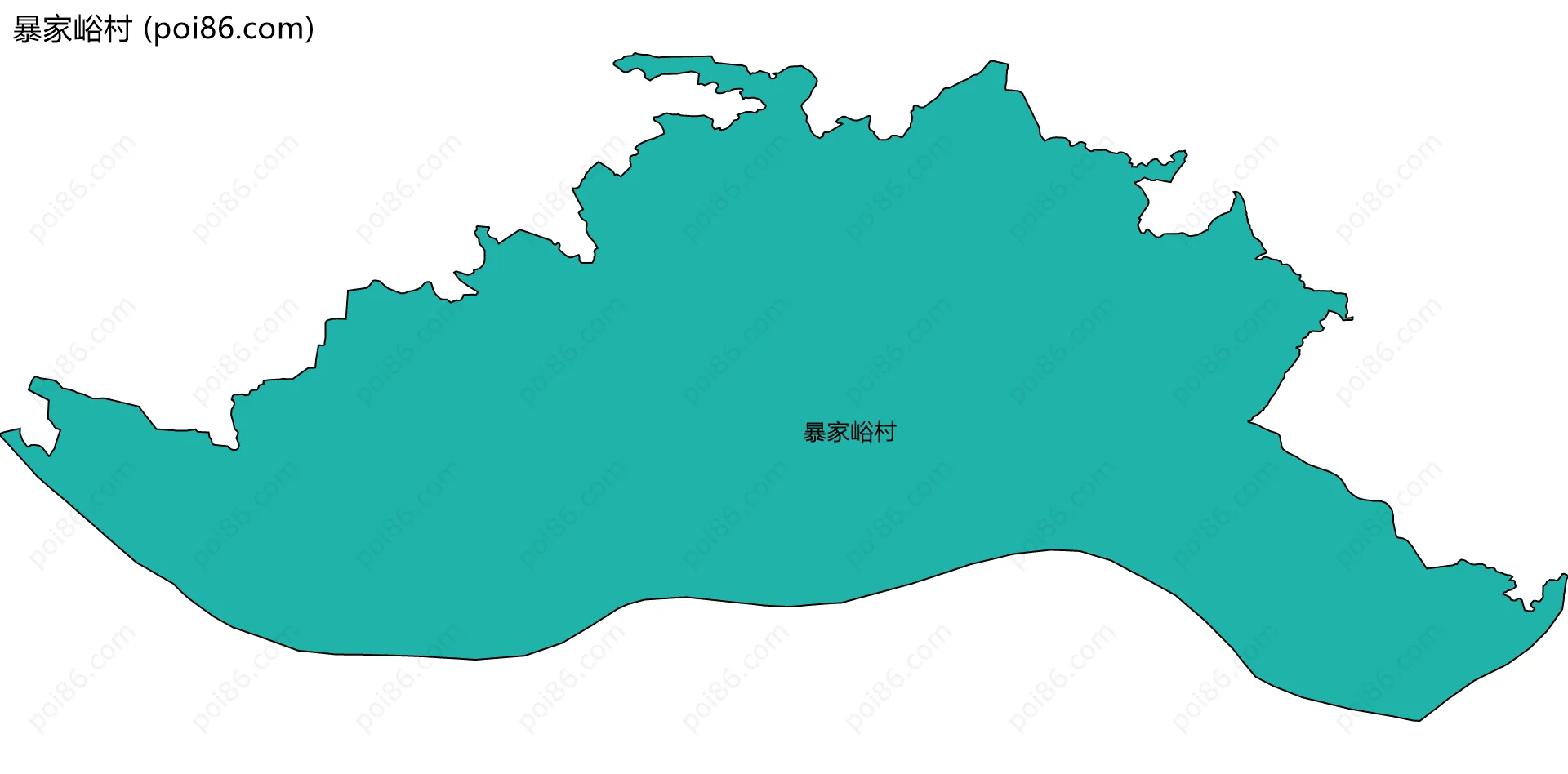 暴家峪村边界地图