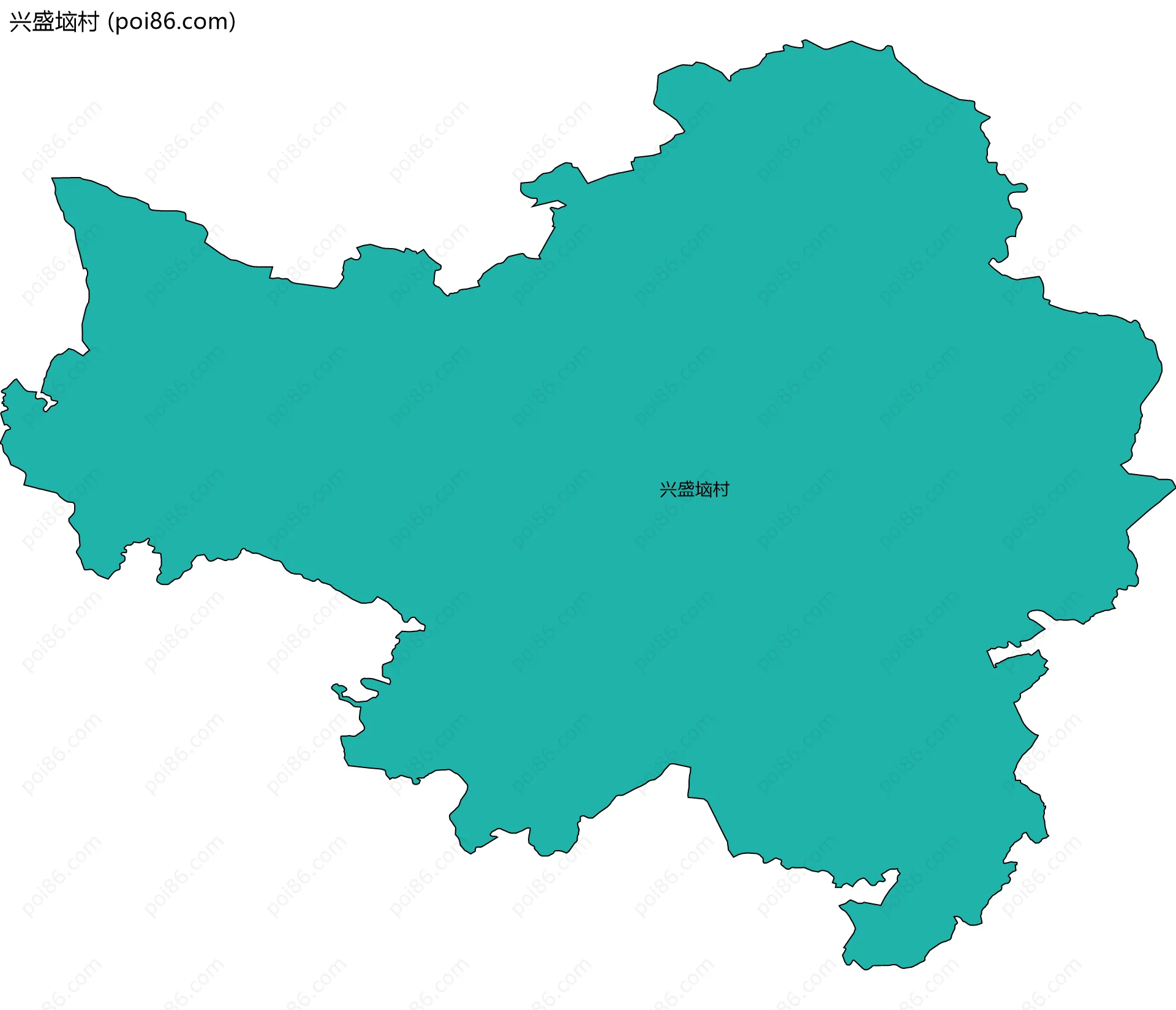 兴盛垴村边界地图