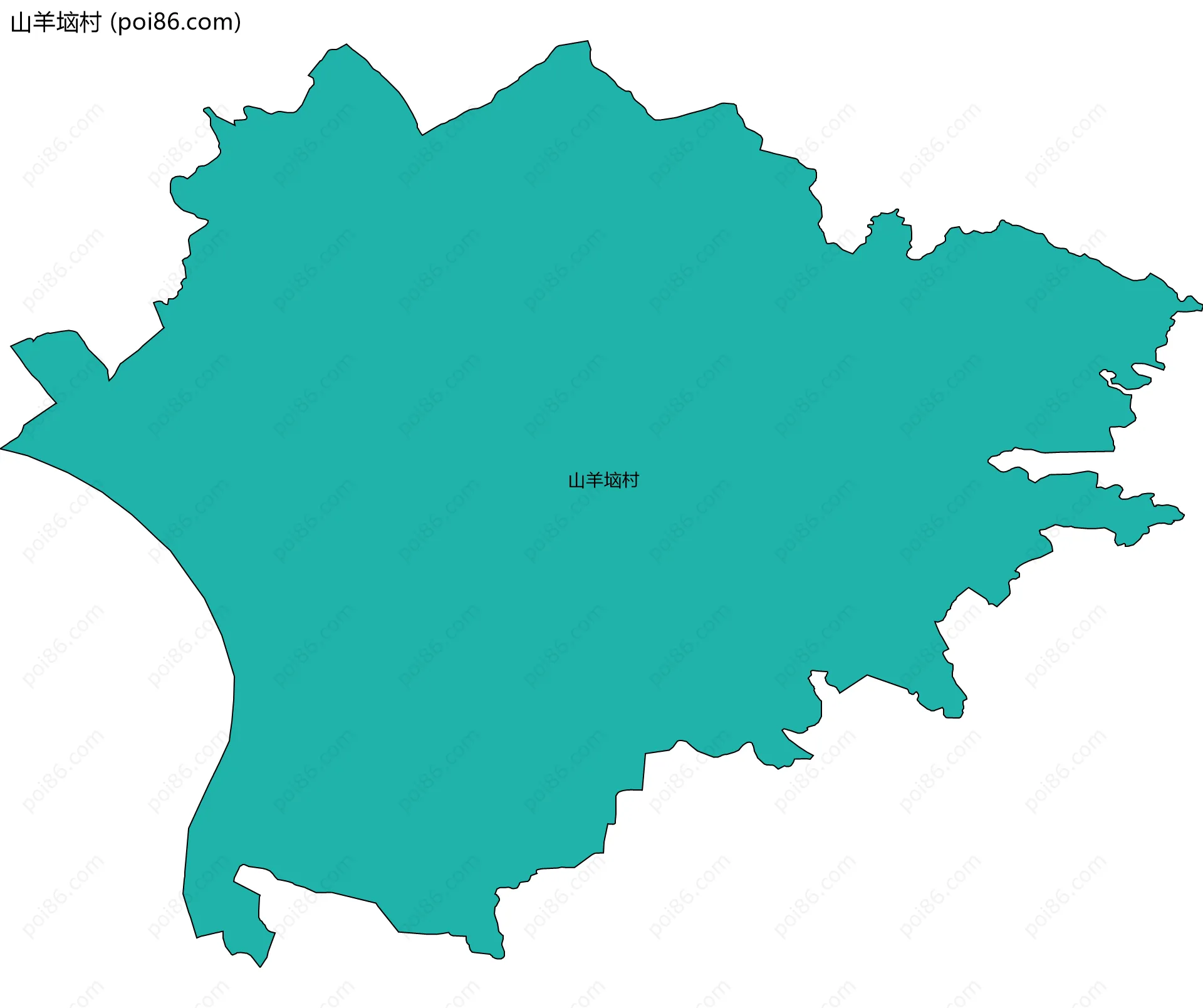 山羊垴村边界地图