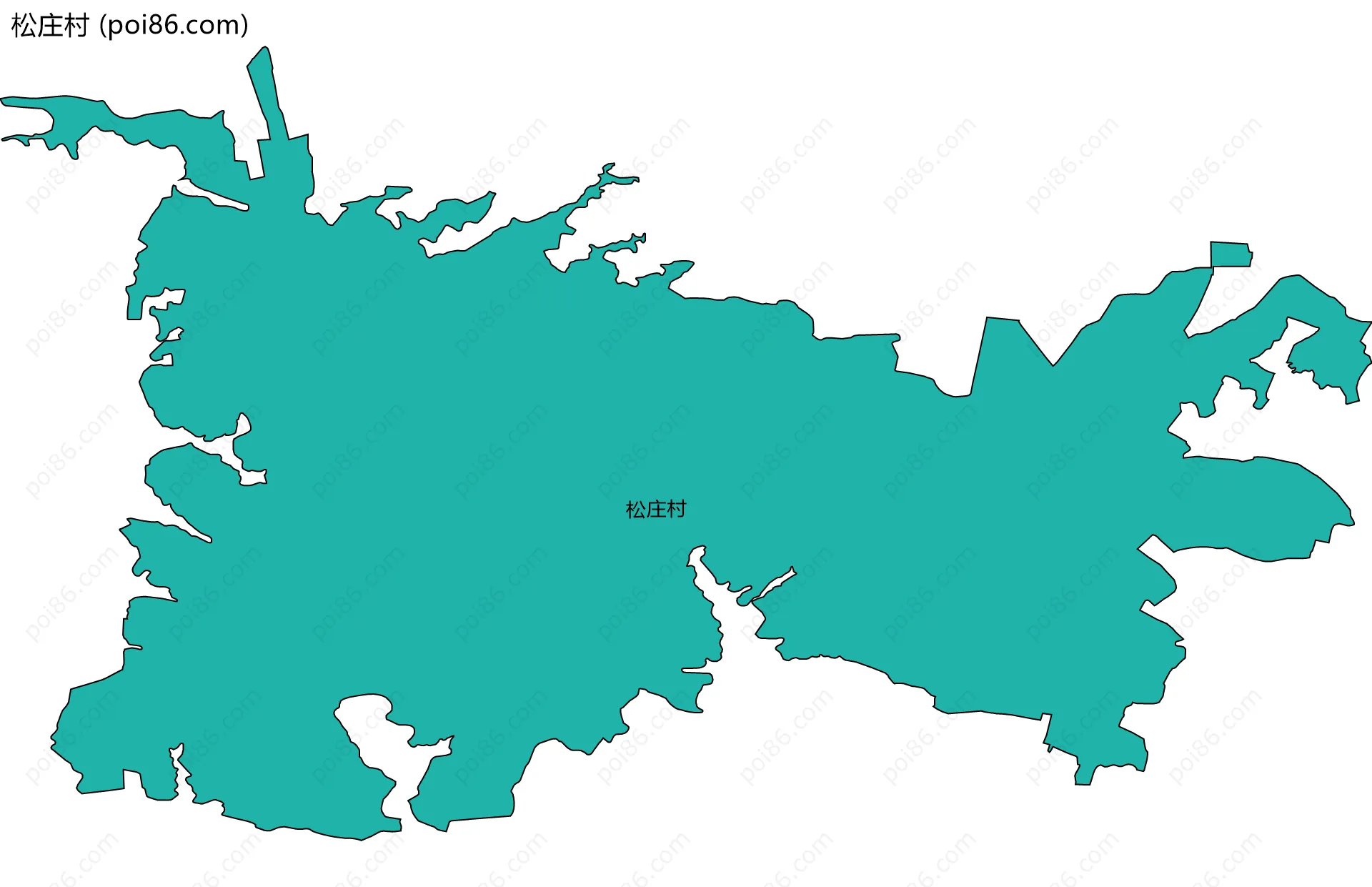 松庄村边界地图
