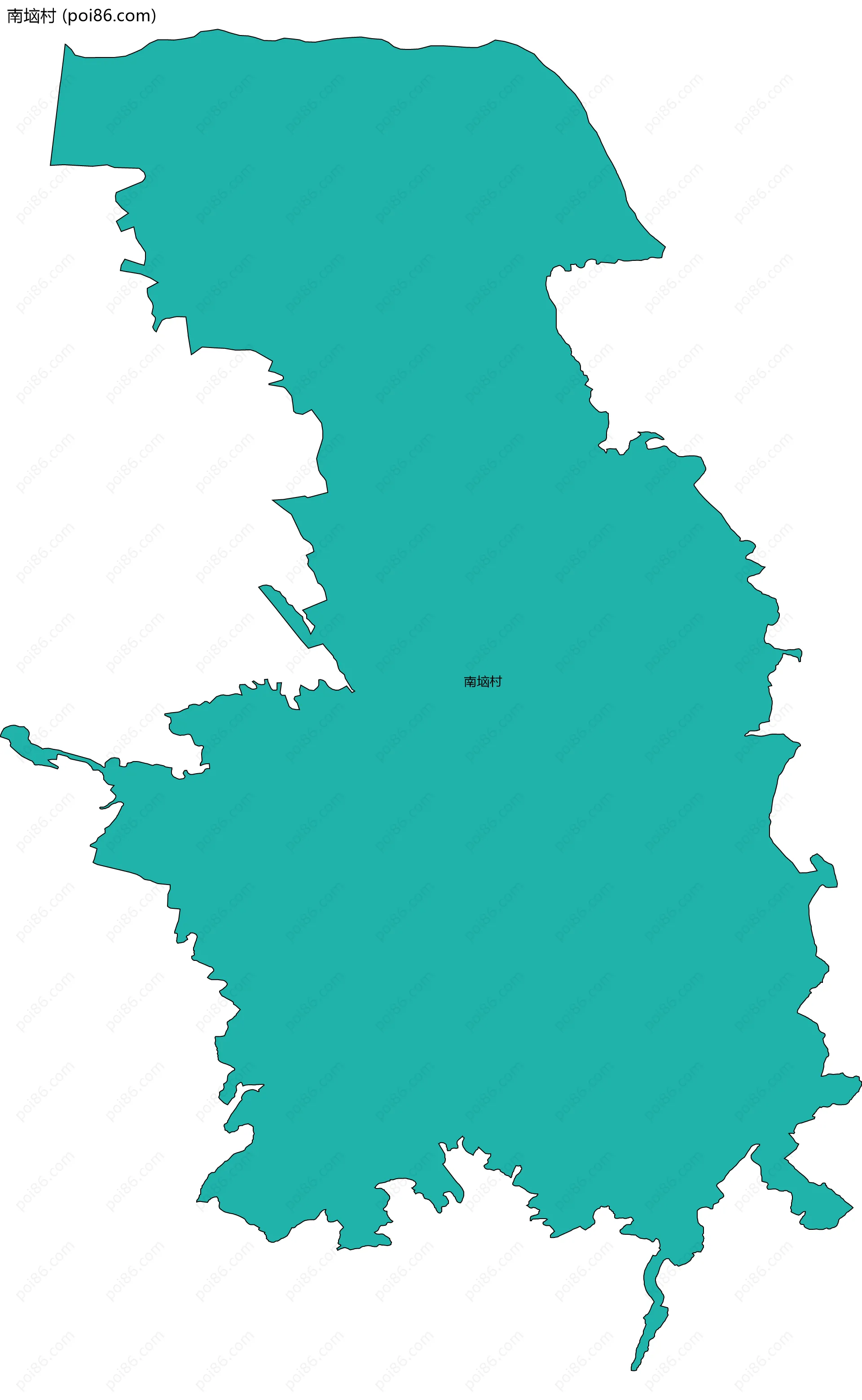 南垴村边界地图