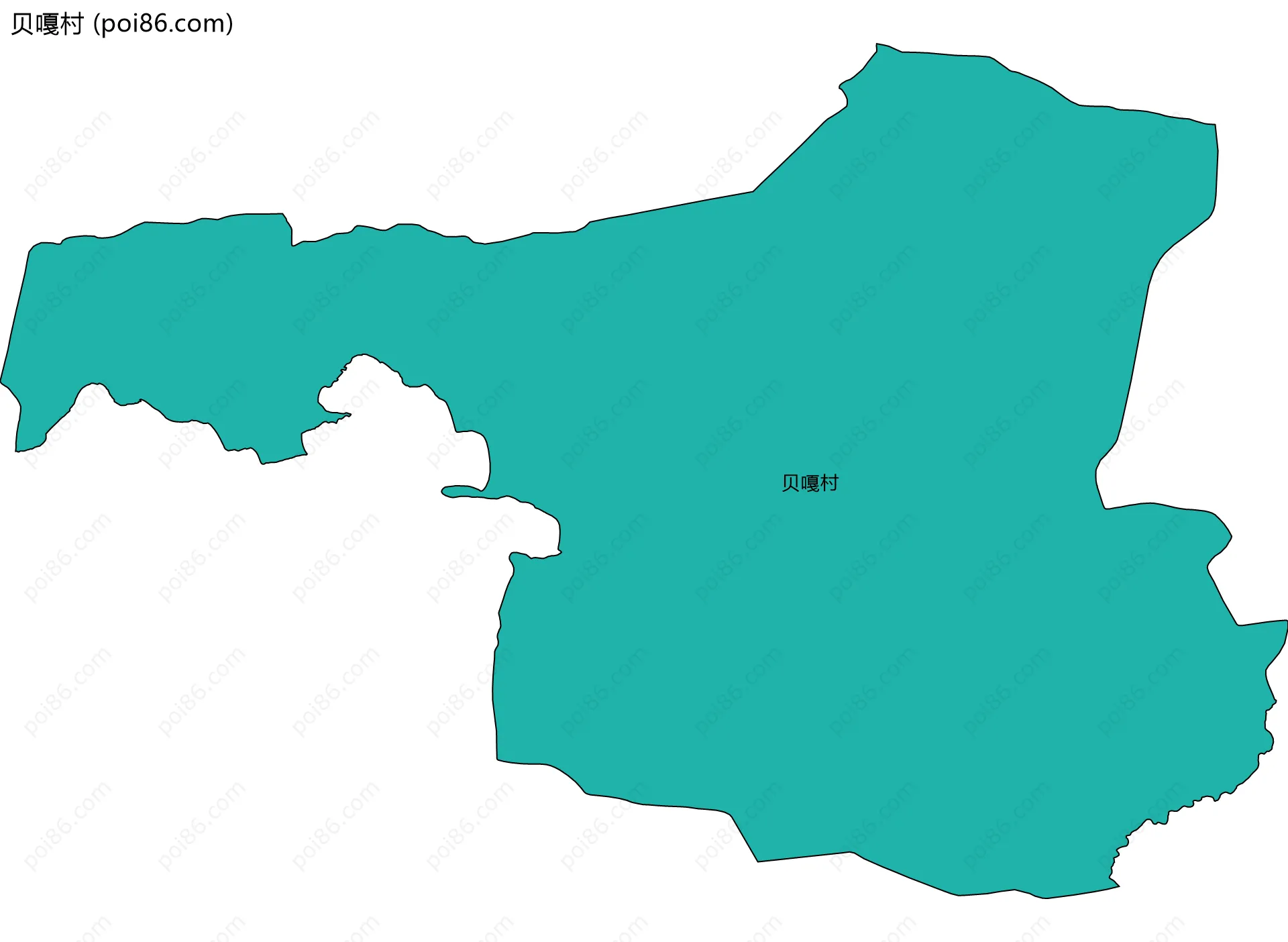贝嘎村边界地图