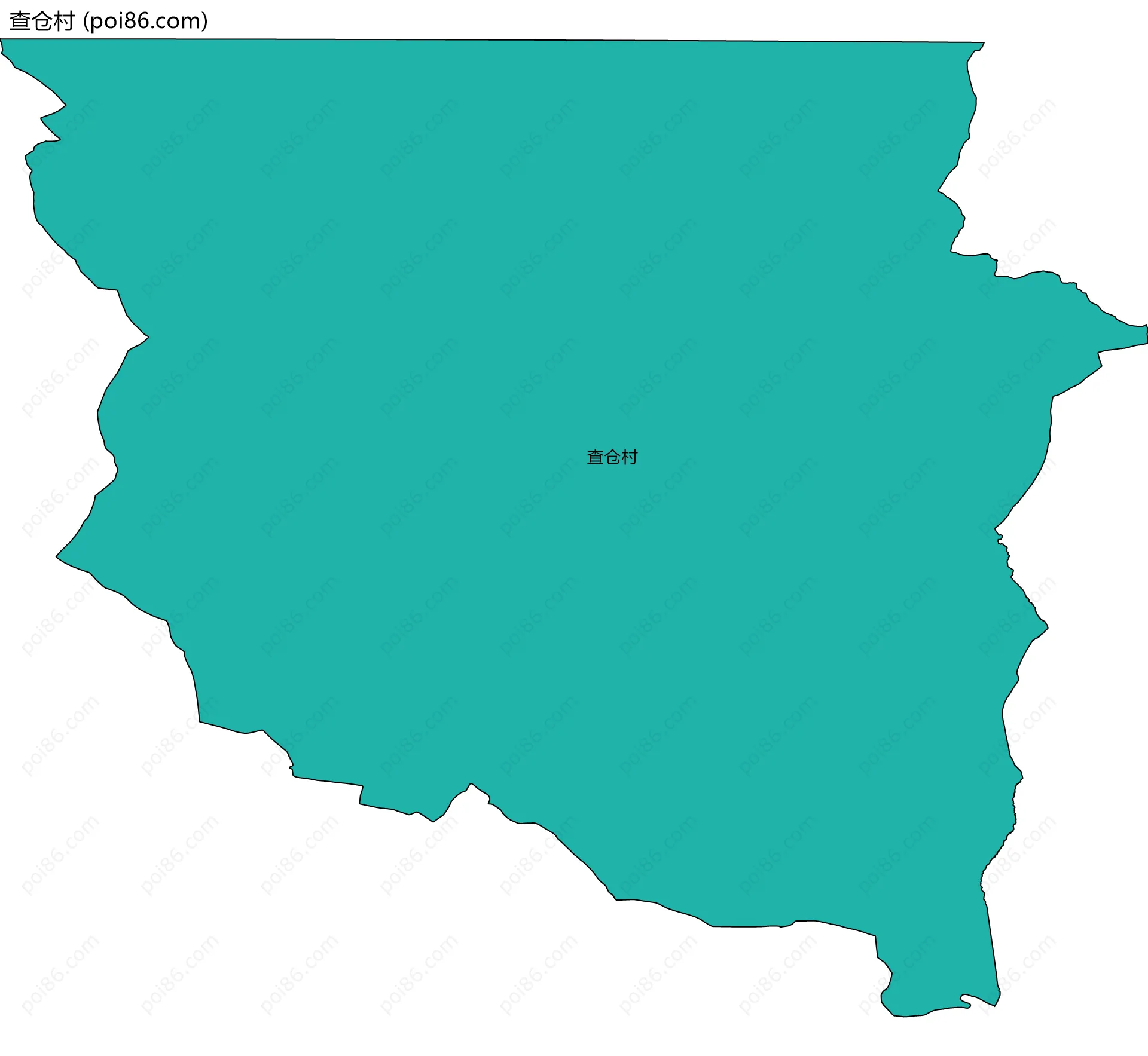 查仓村边界地图