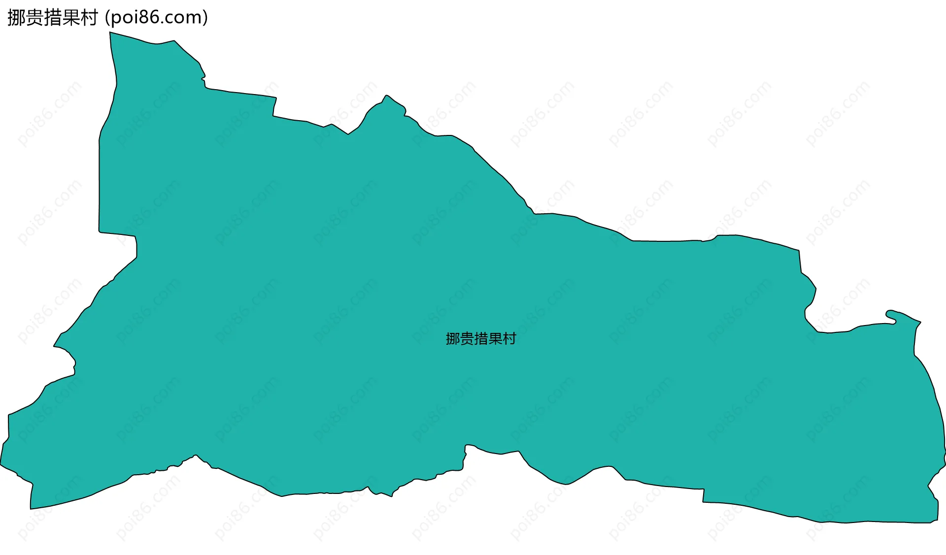 挪贵措果村边界地图