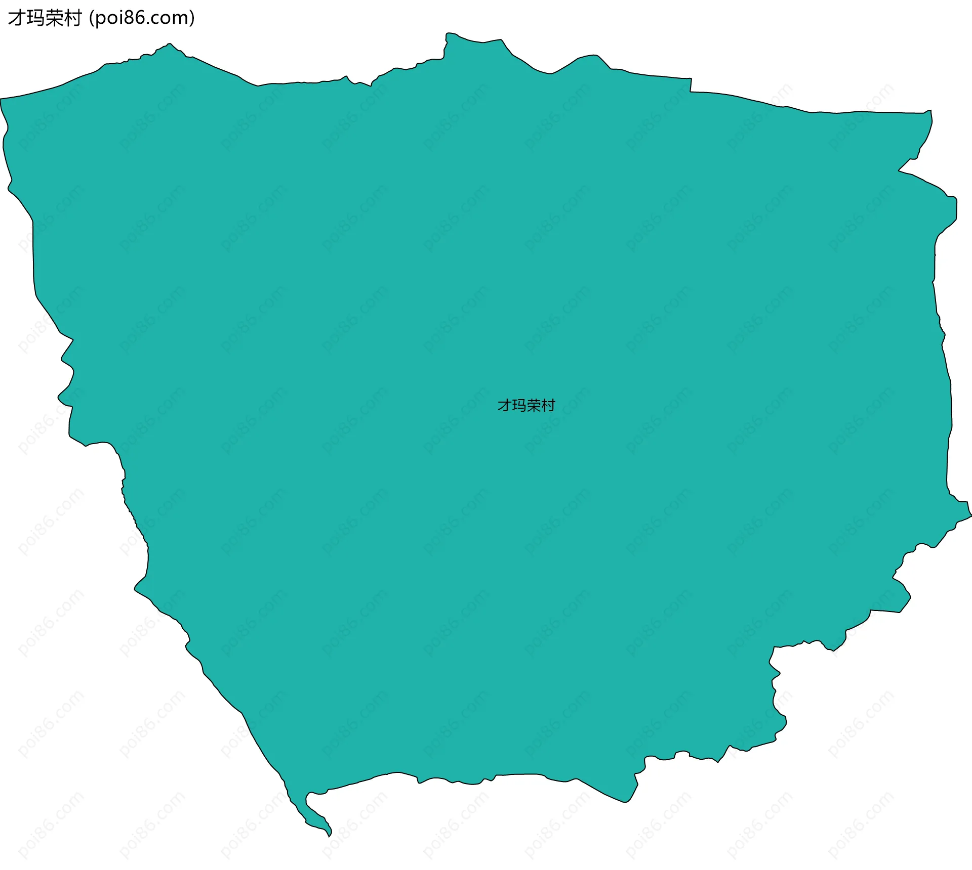 才玛荣村边界地图