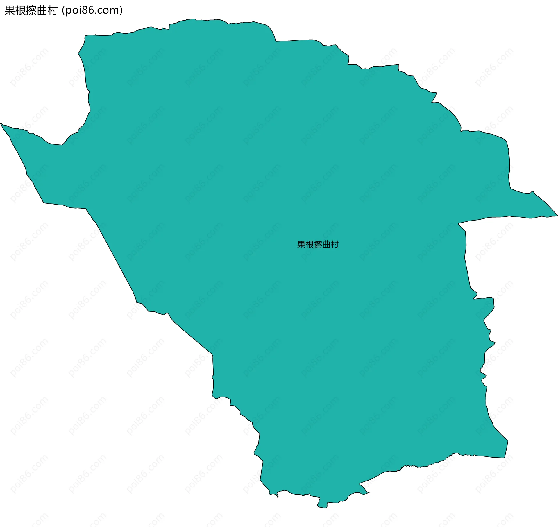 果根擦曲村边界地图