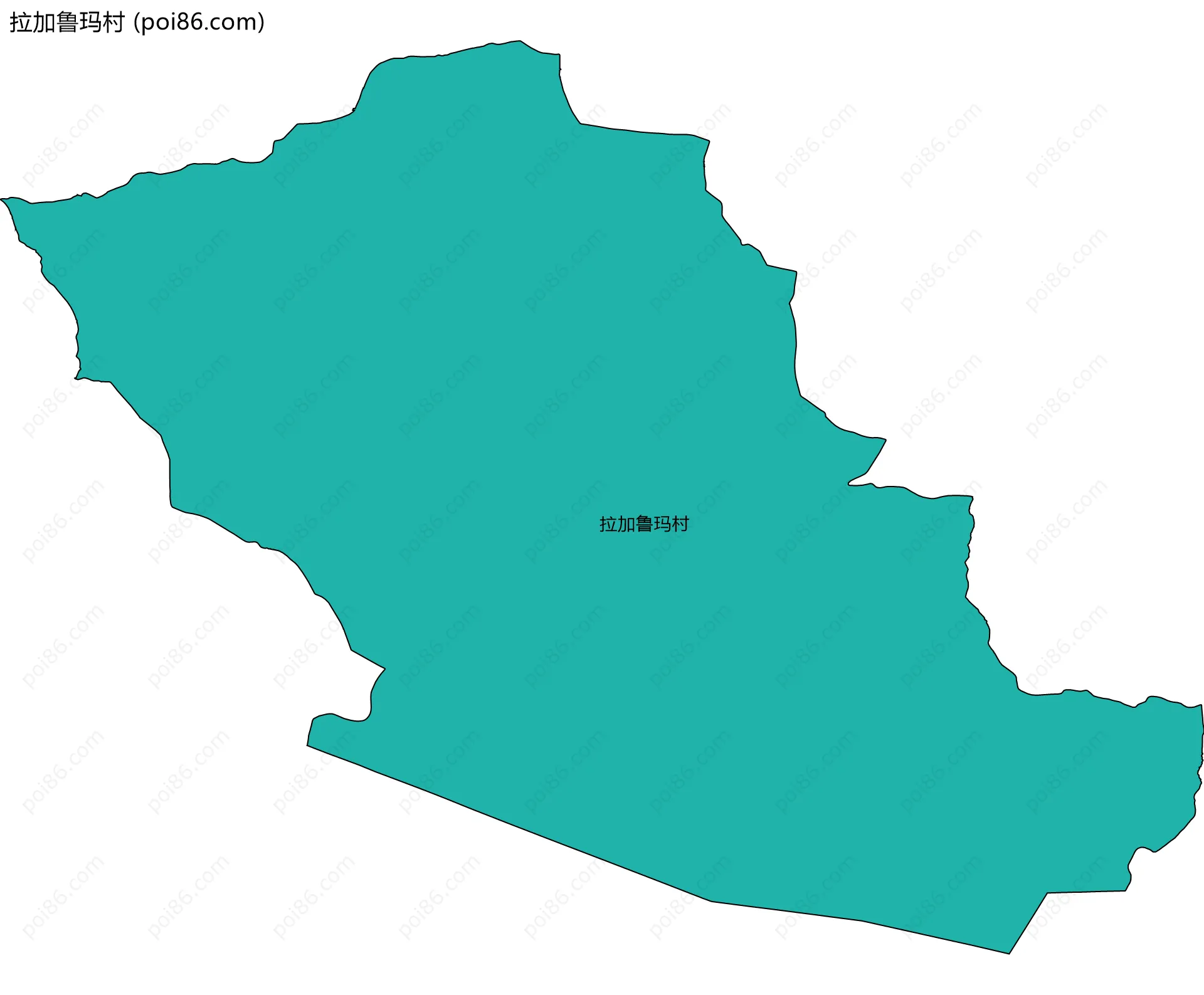 拉加鲁玛村边界地图