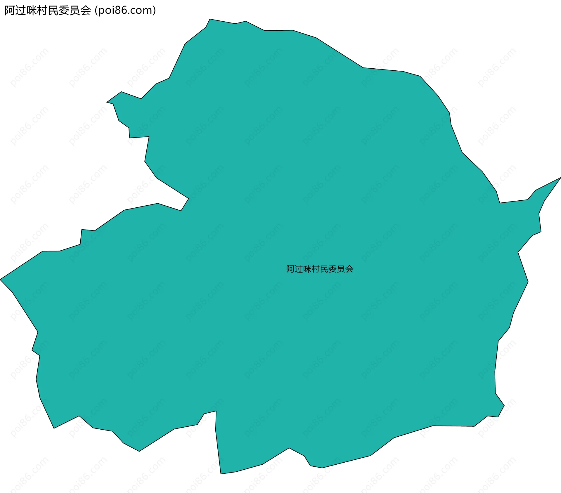 阿过咪村民委员会边界地图