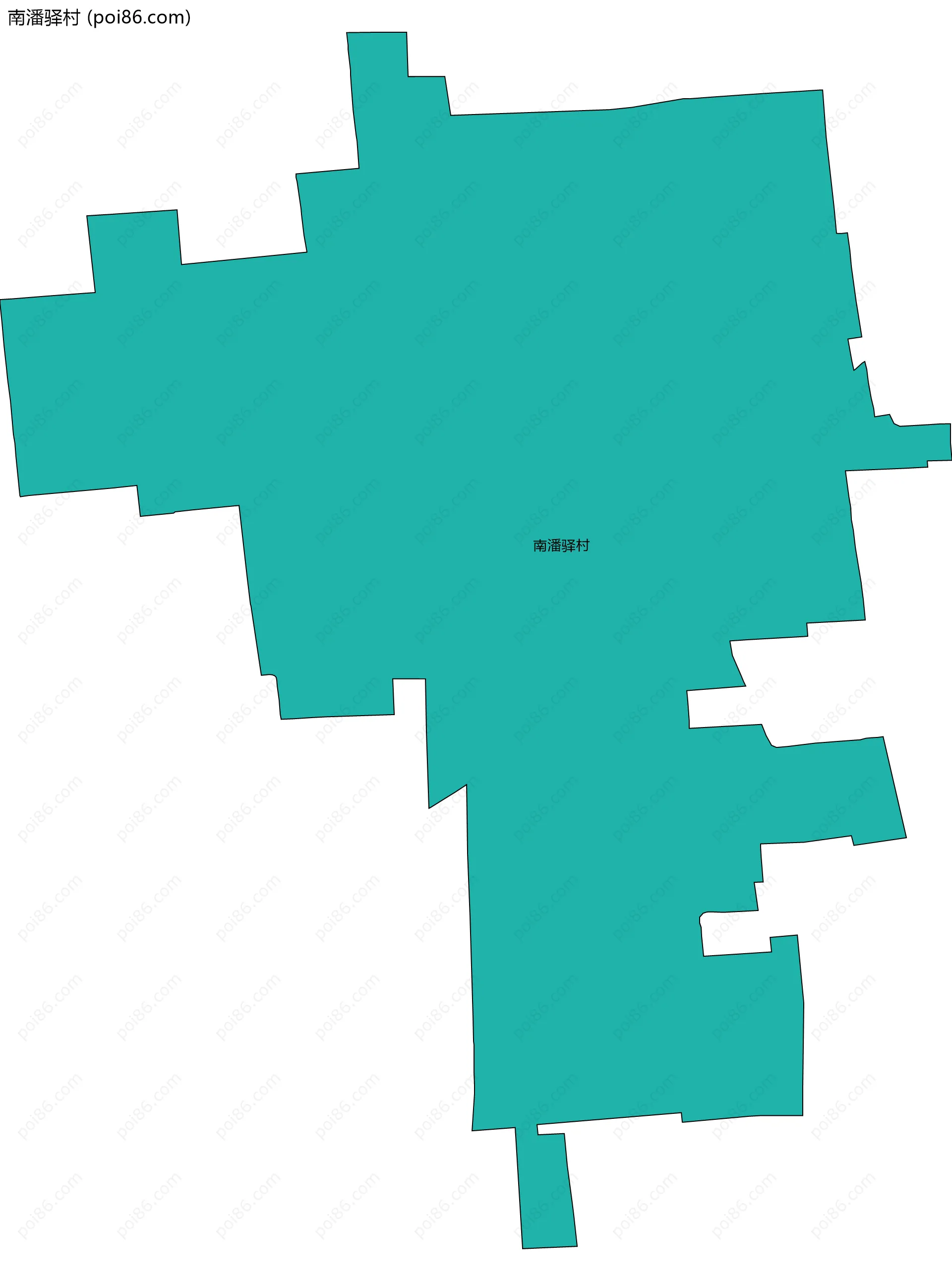 南潘驿村边界地图