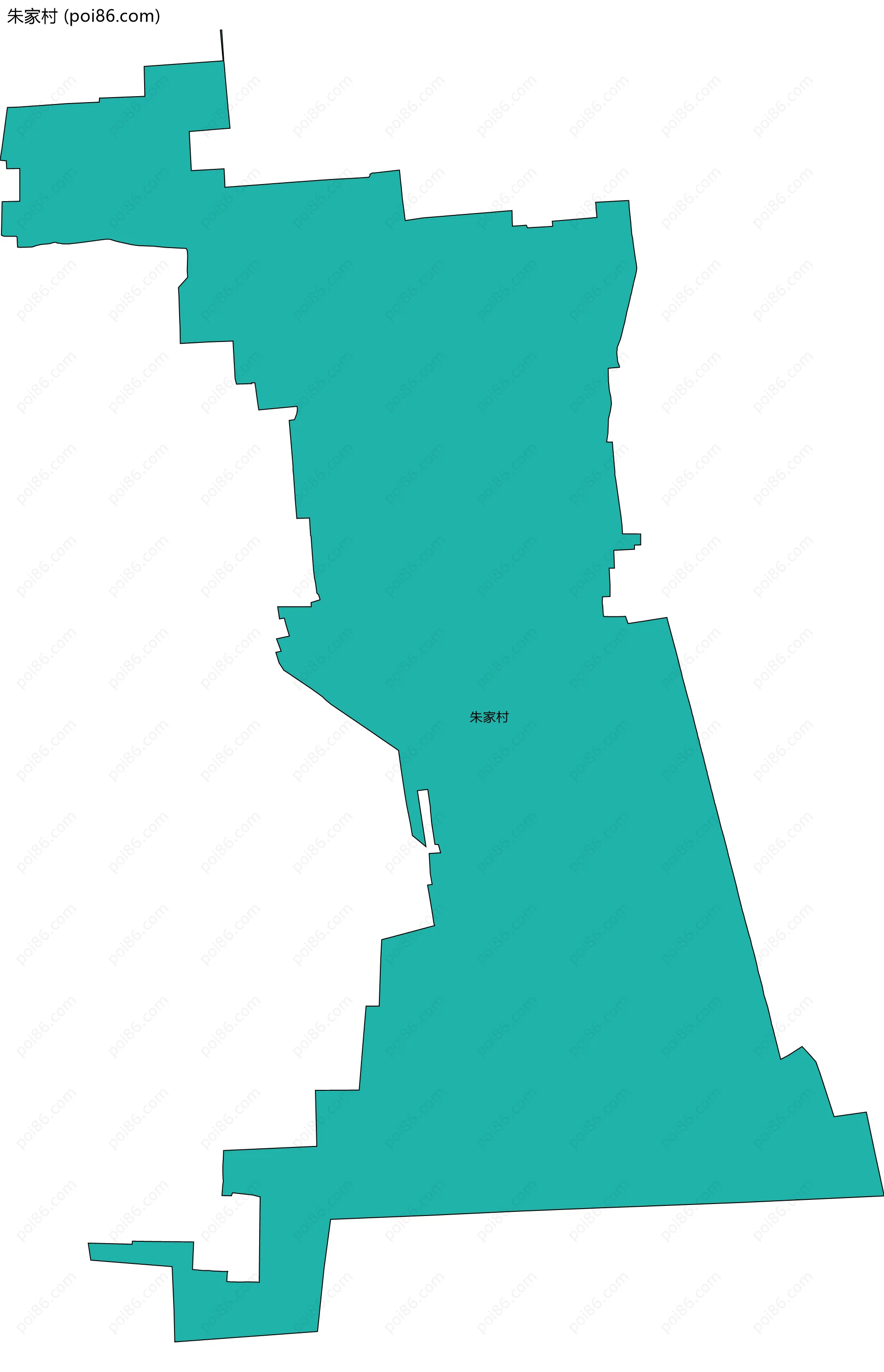 朱家村边界地图