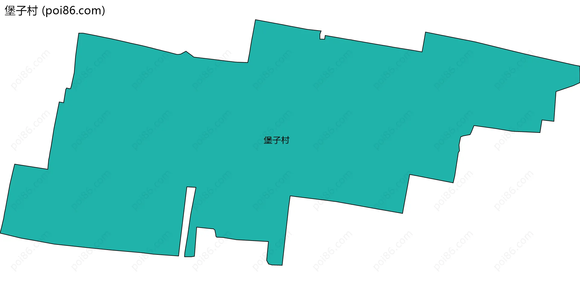 堡子村边界地图