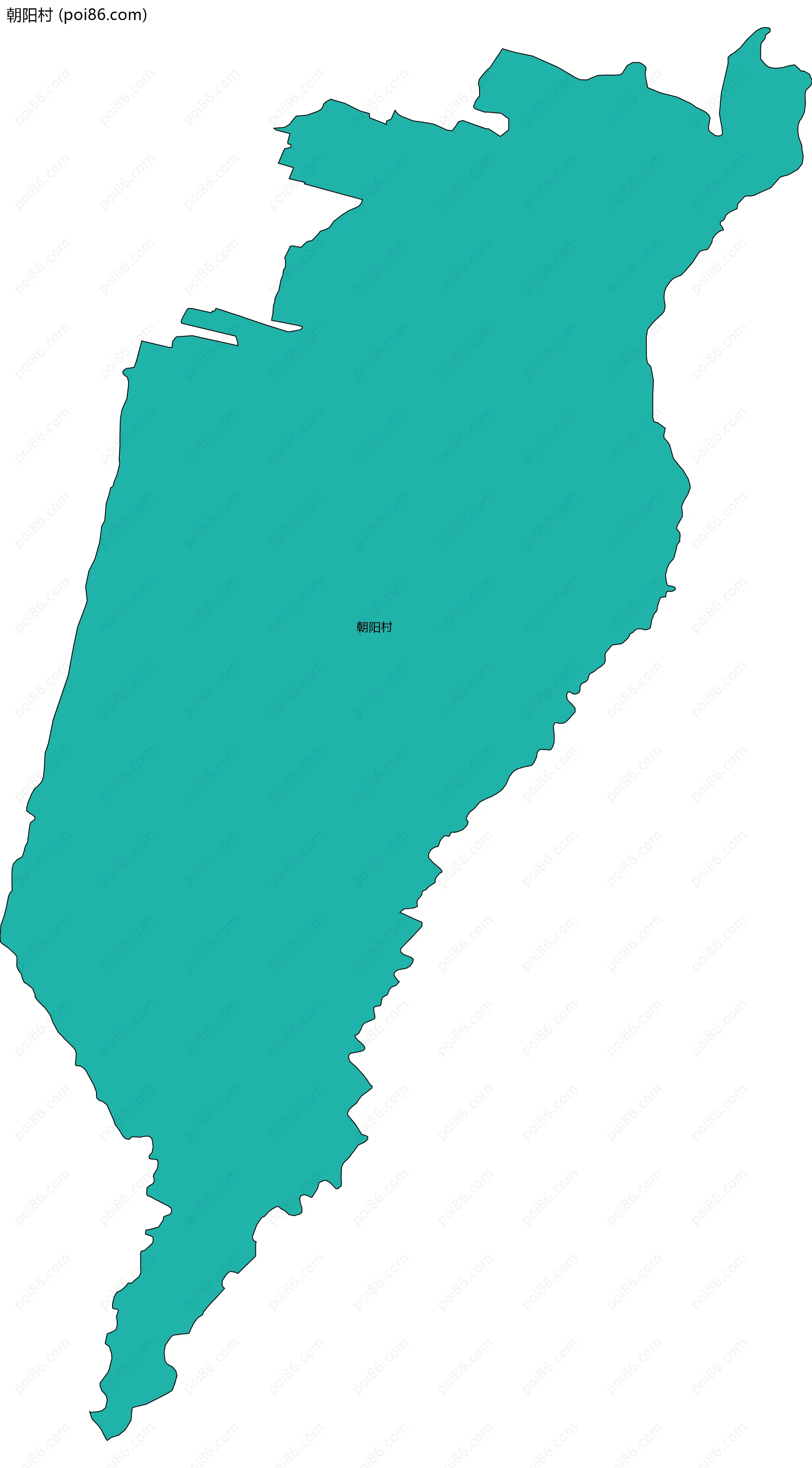 朝阳村边界地图