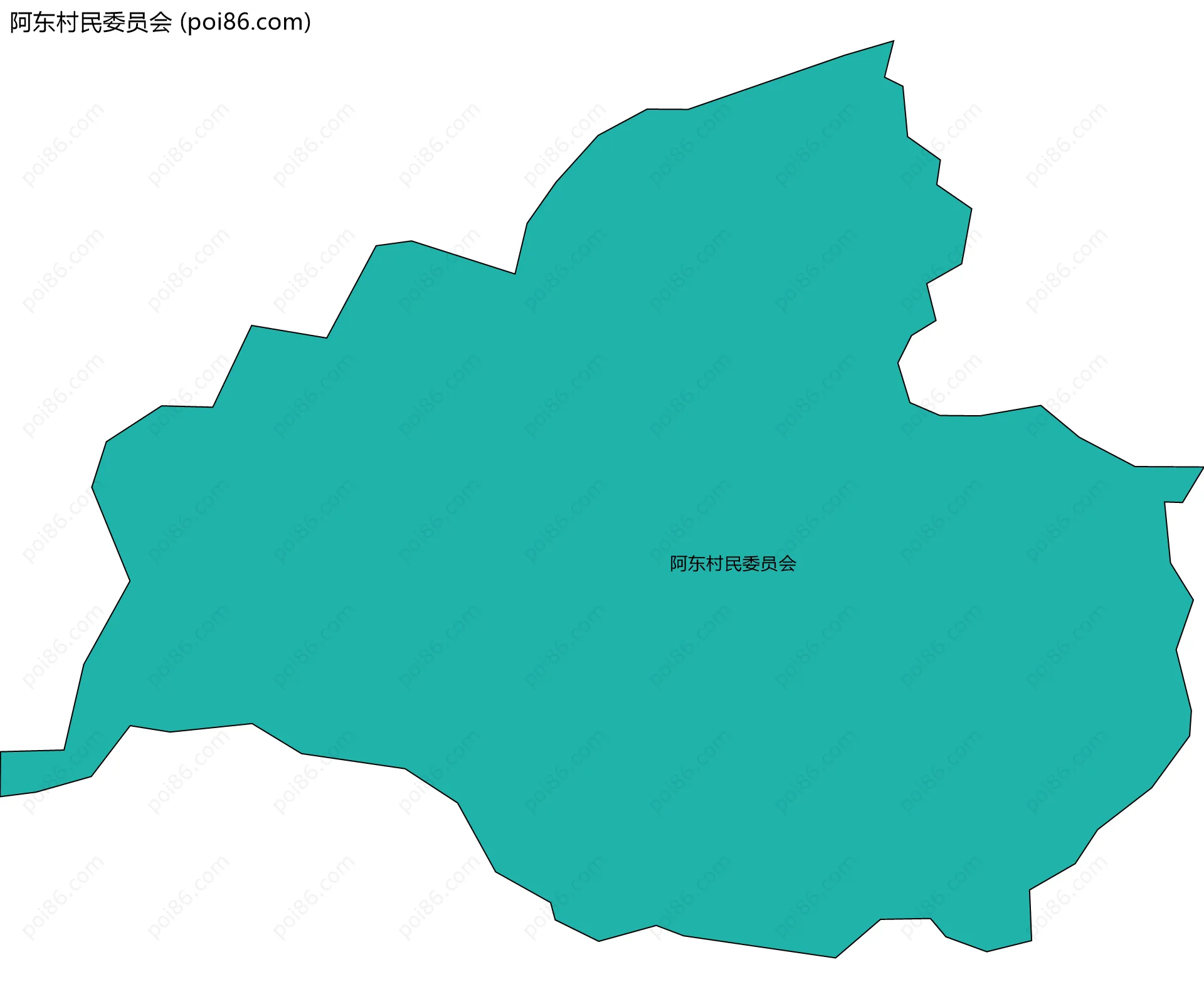 阿东村民委员会边界地图