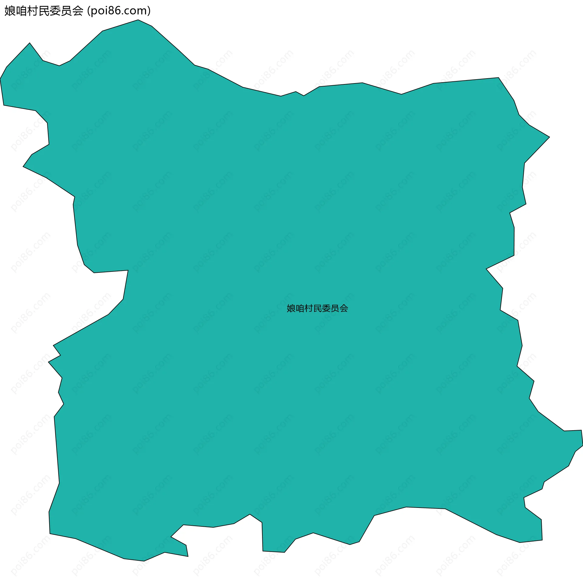 娘咱村民委员会边界地图