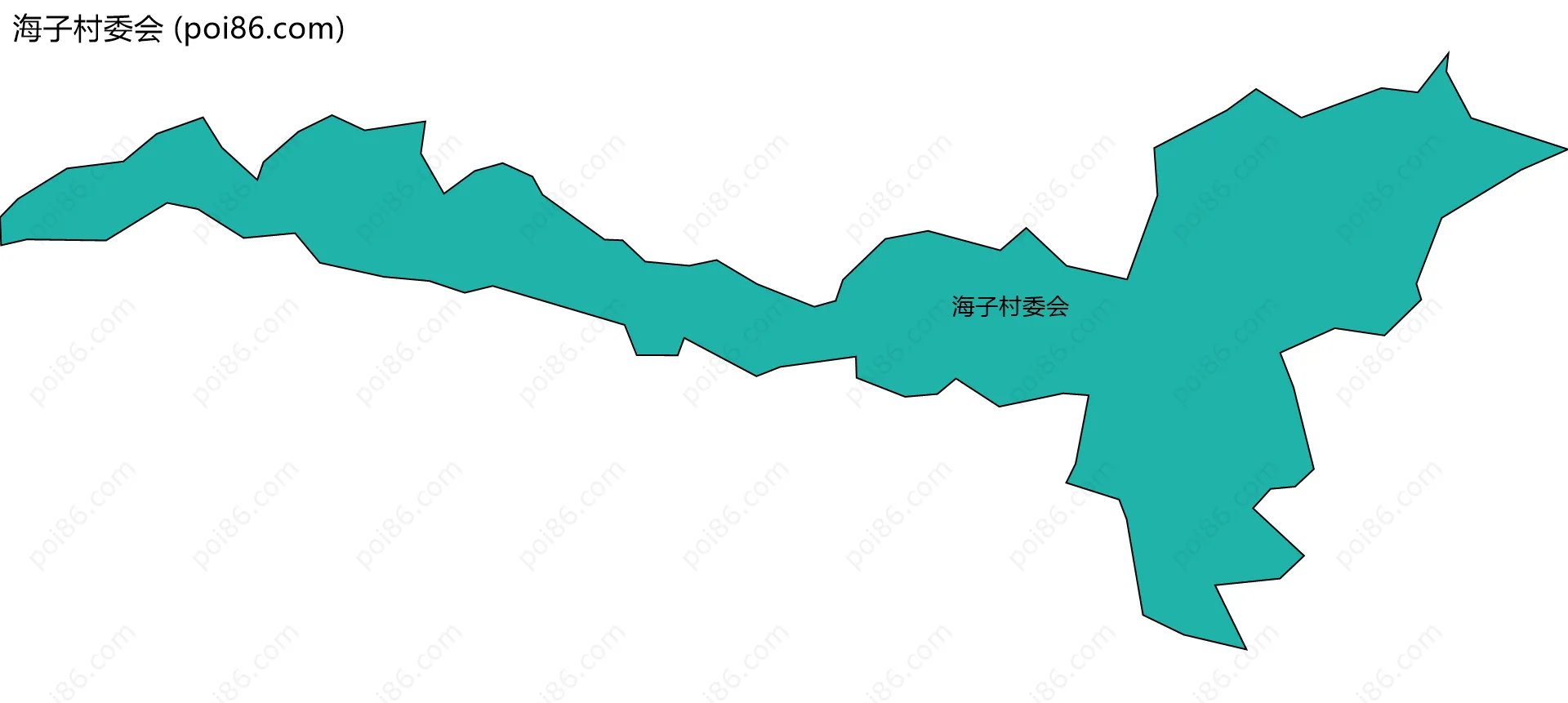 海子村委会边界地图