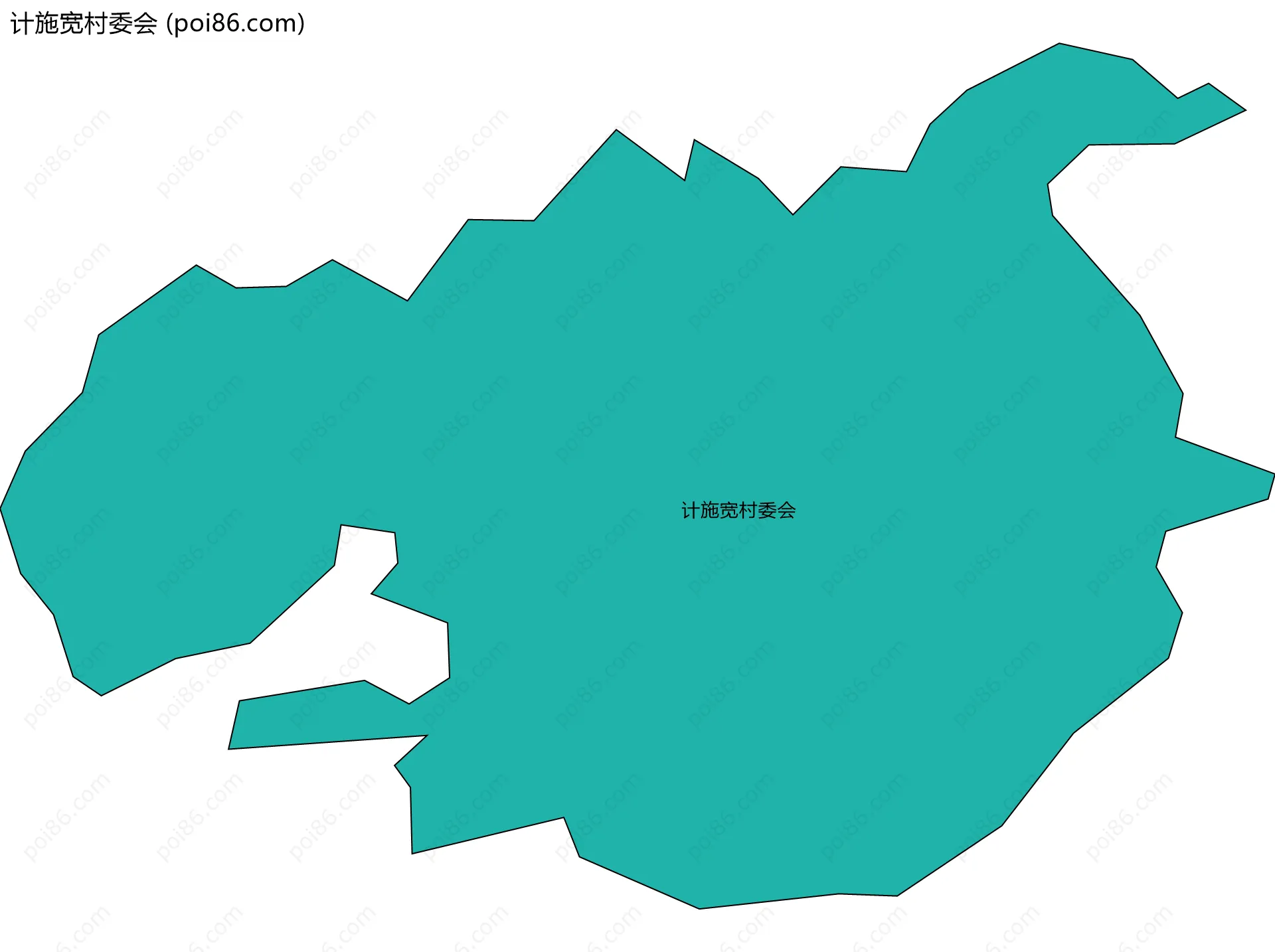 计施宽村委会边界地图