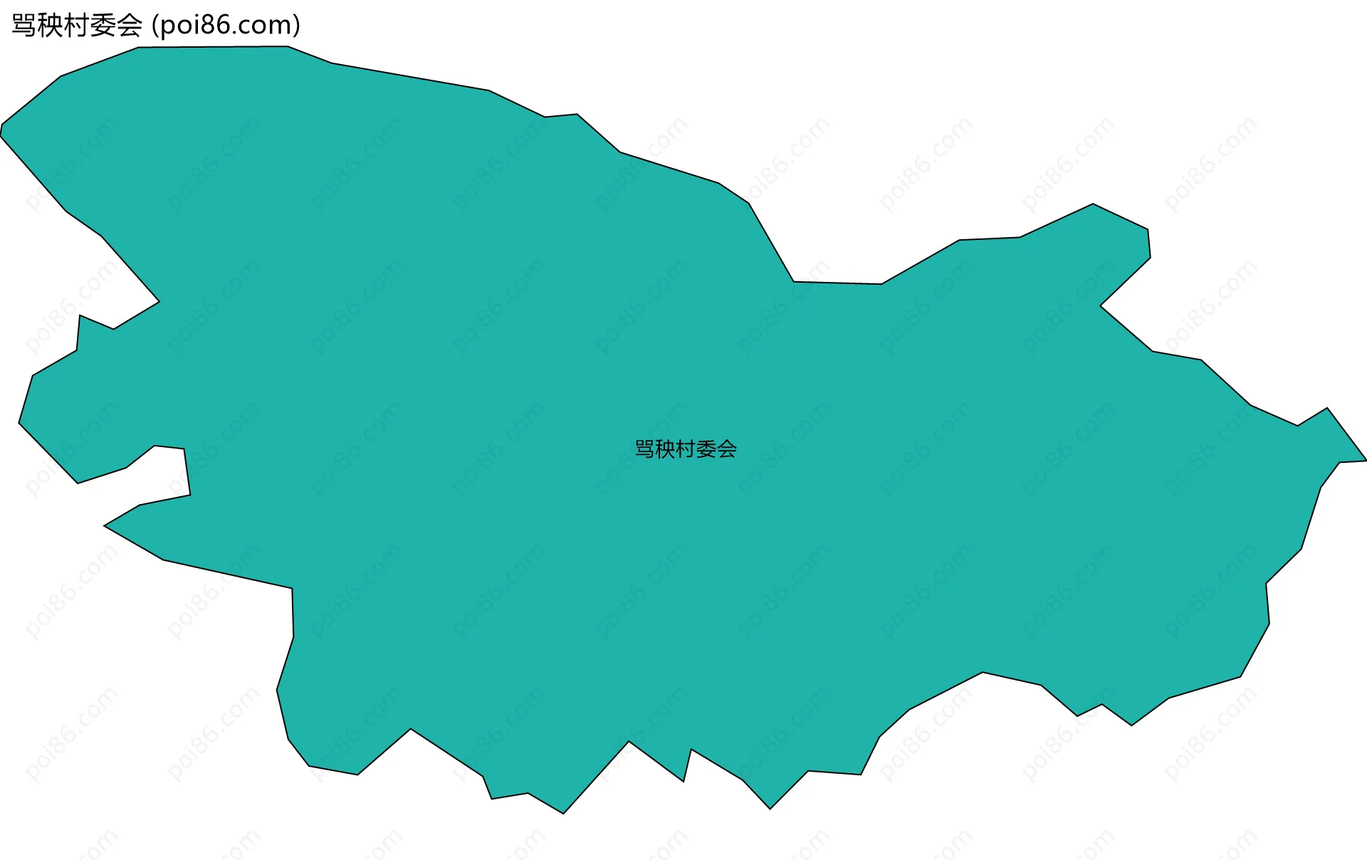 骂秧村委会边界地图