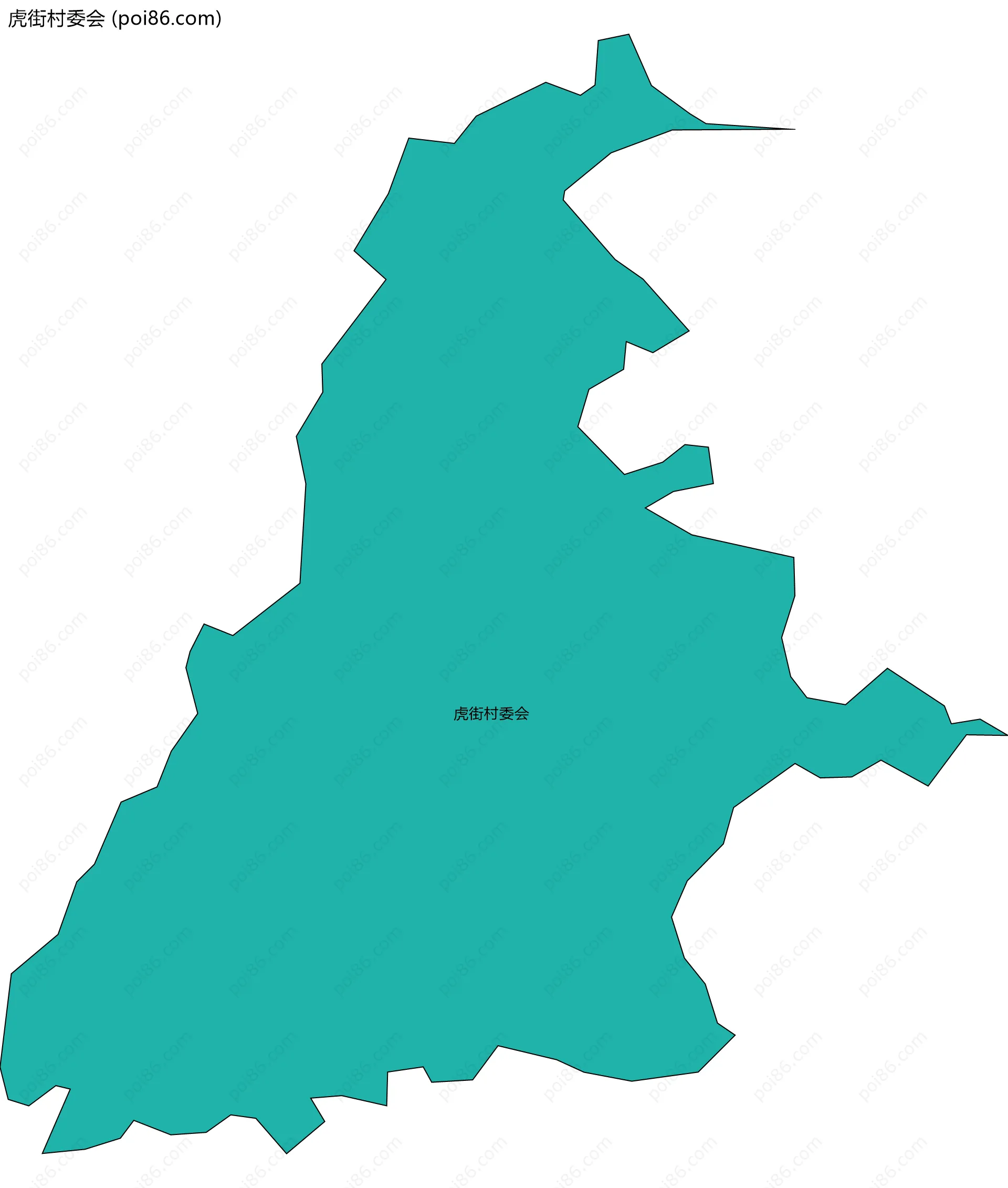 虎街村委会边界地图