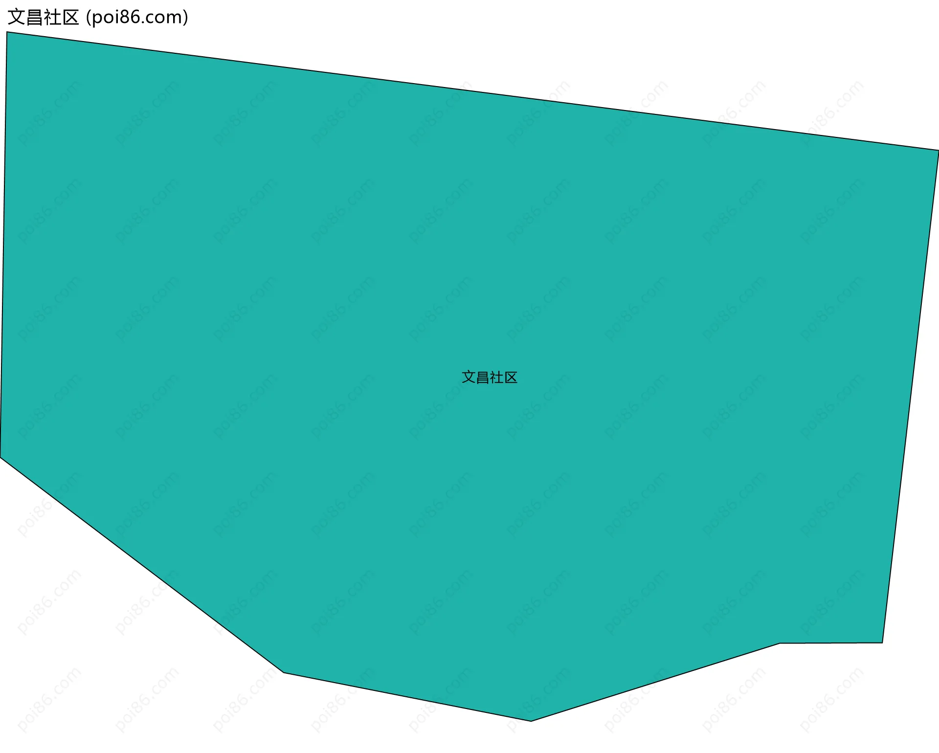 文昌社区边界地图