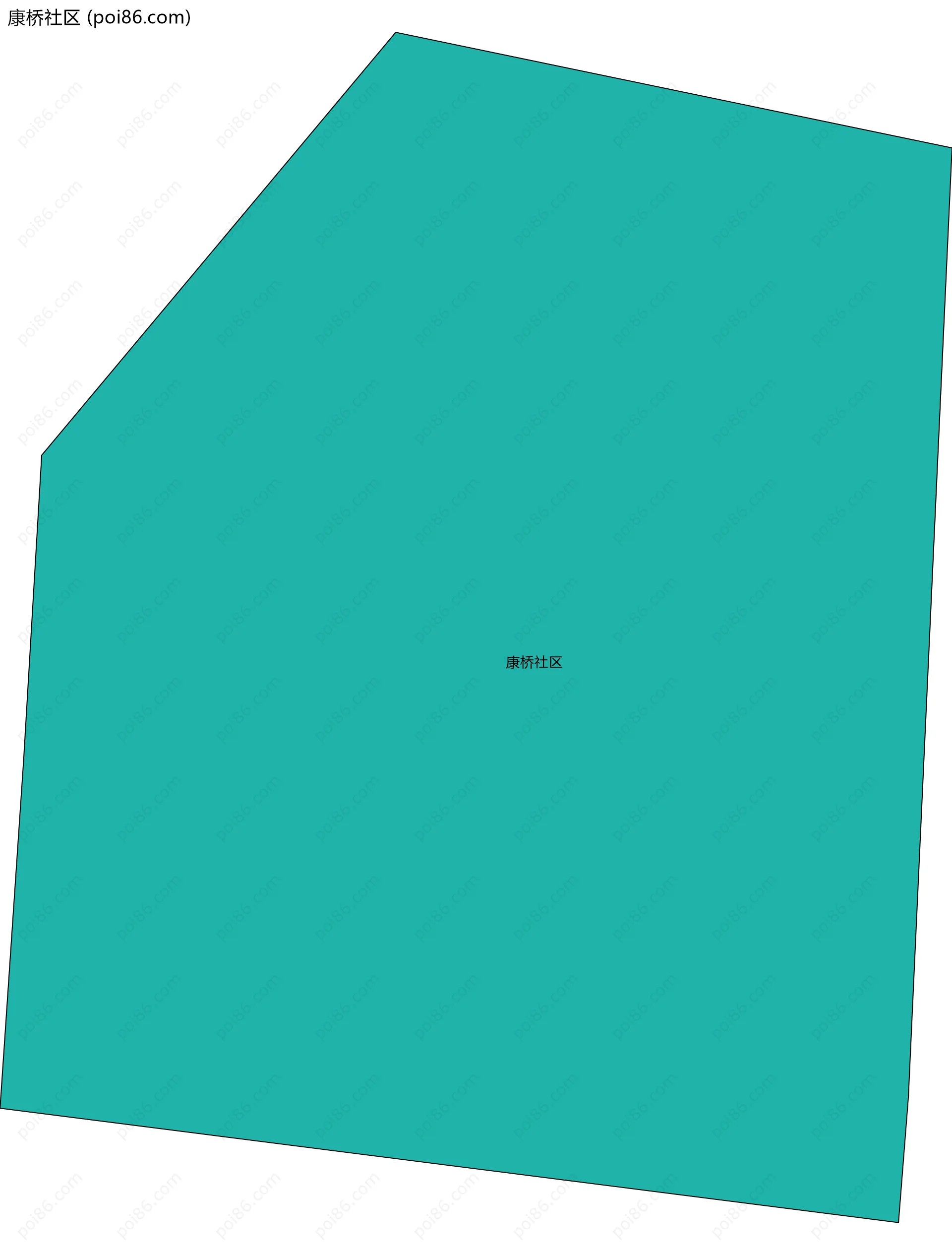 康桥社区边界地图