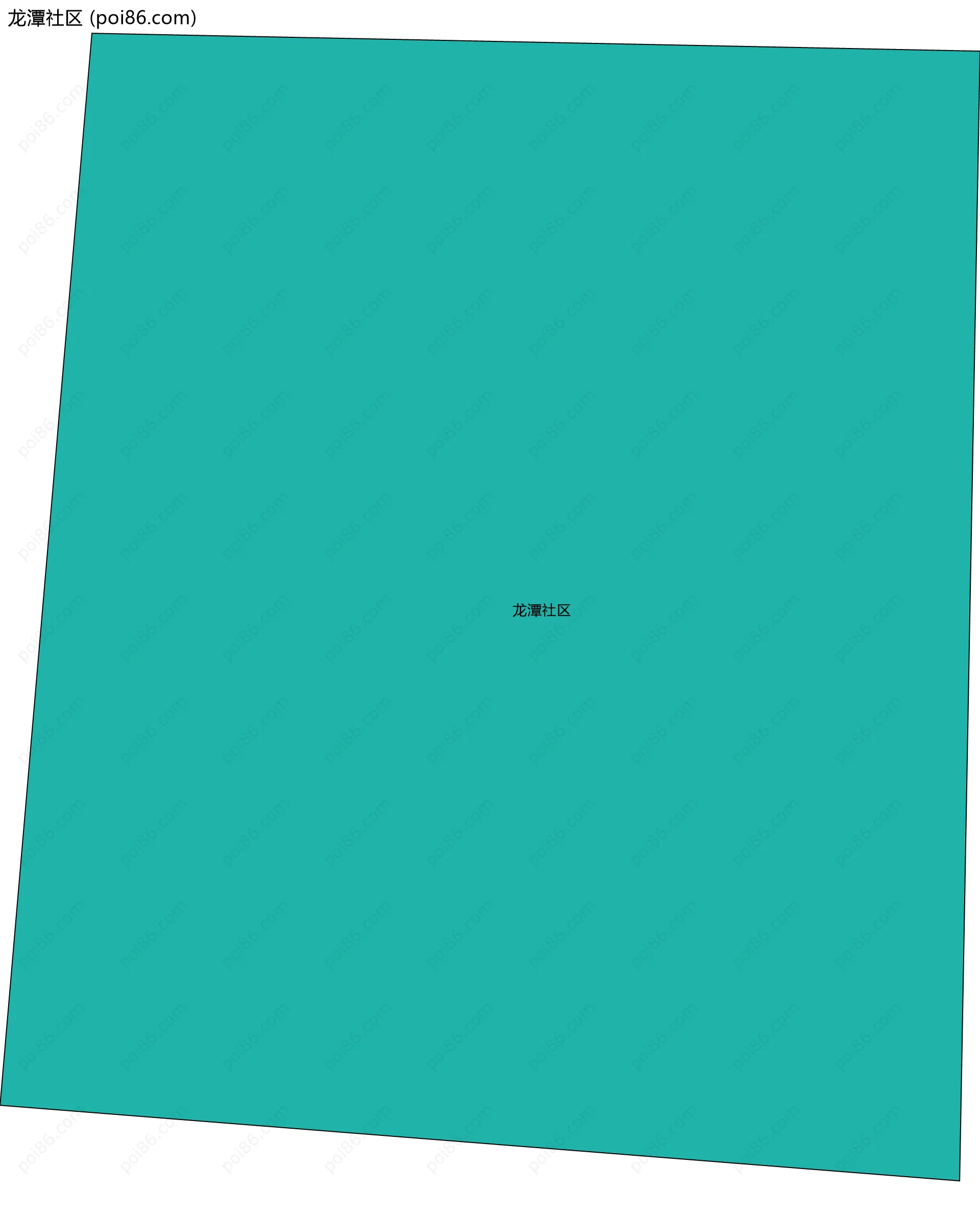 龙潭社区边界地图