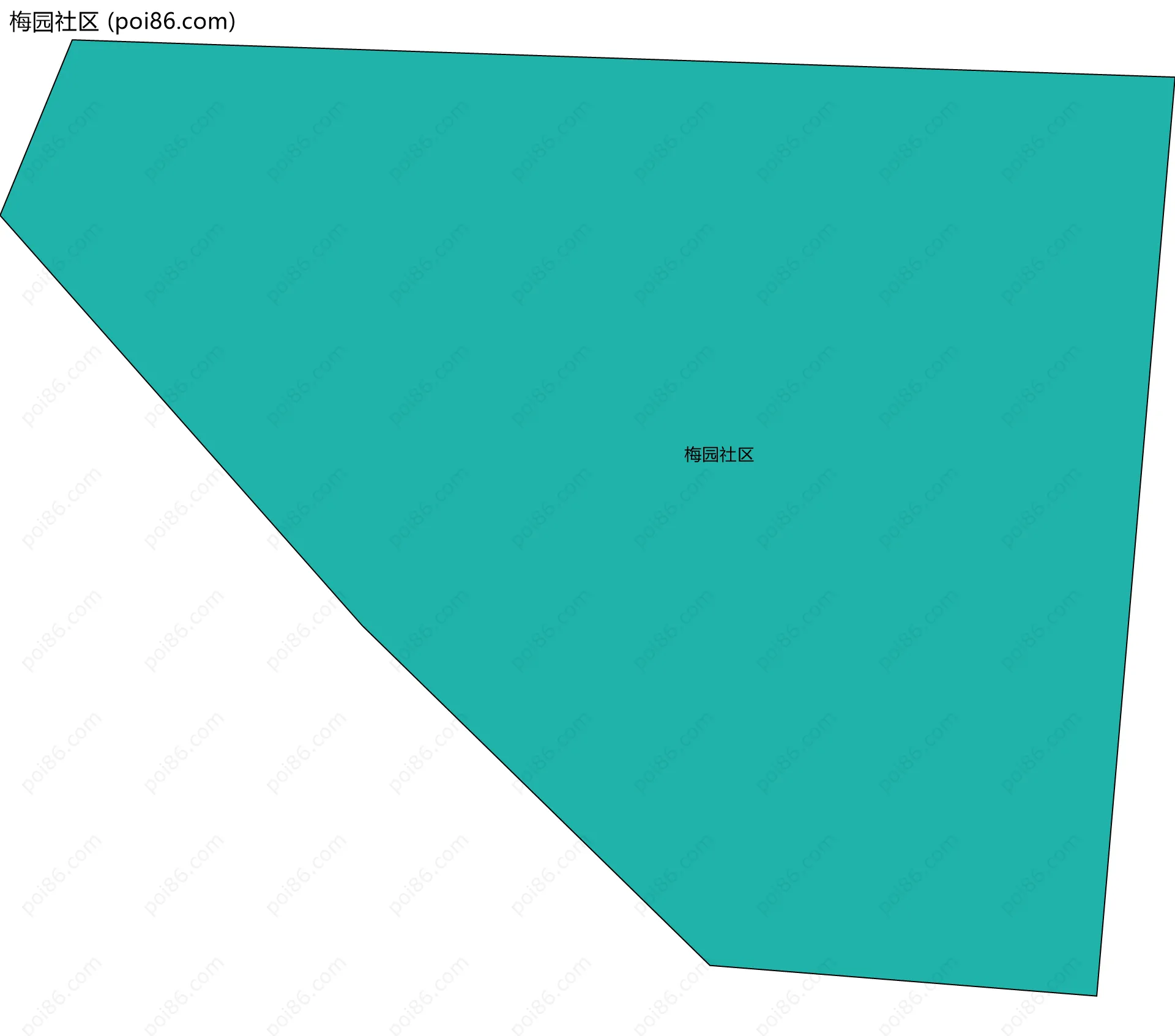 梅园社区边界地图