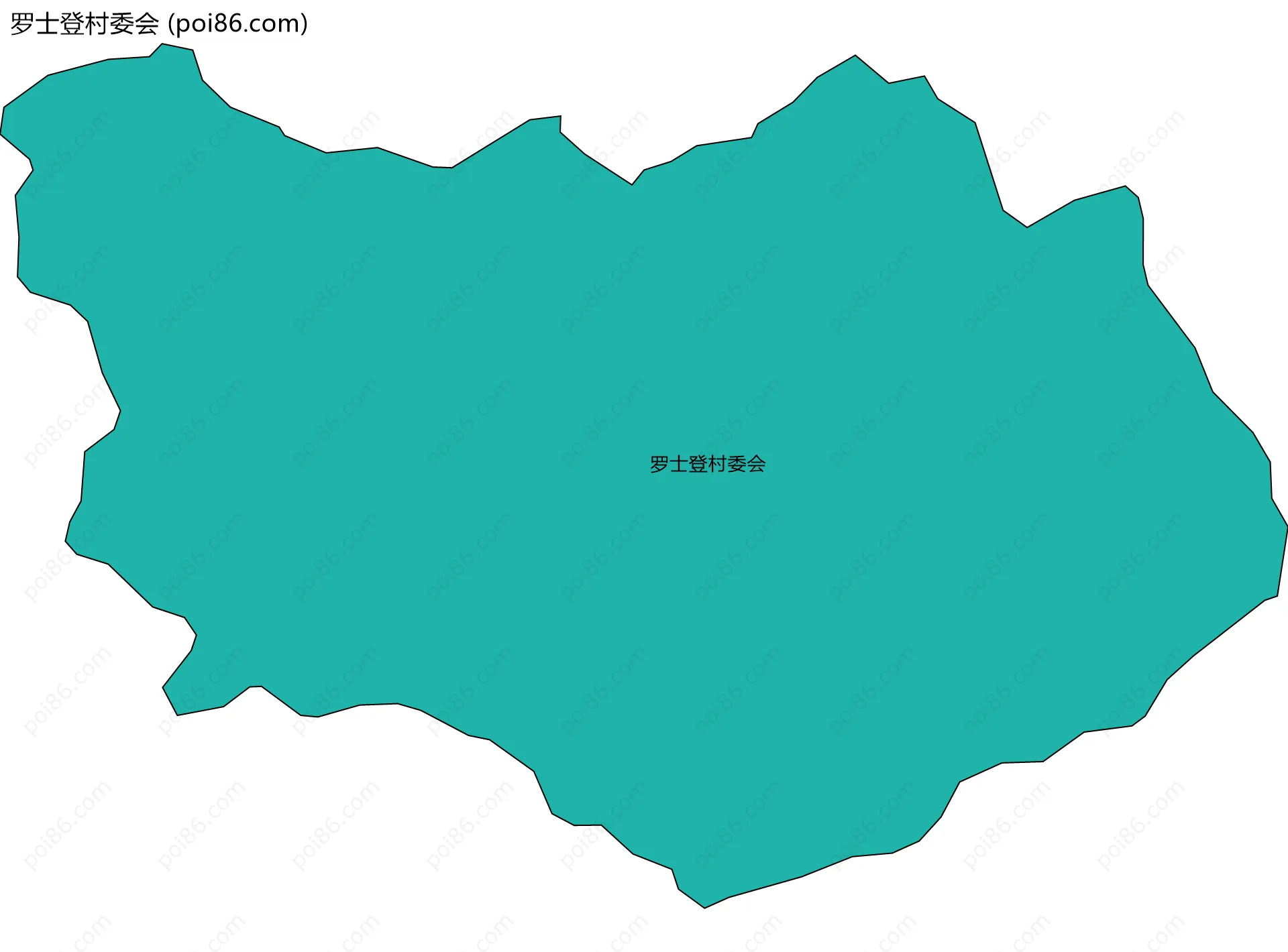 罗士登村委会边界地图